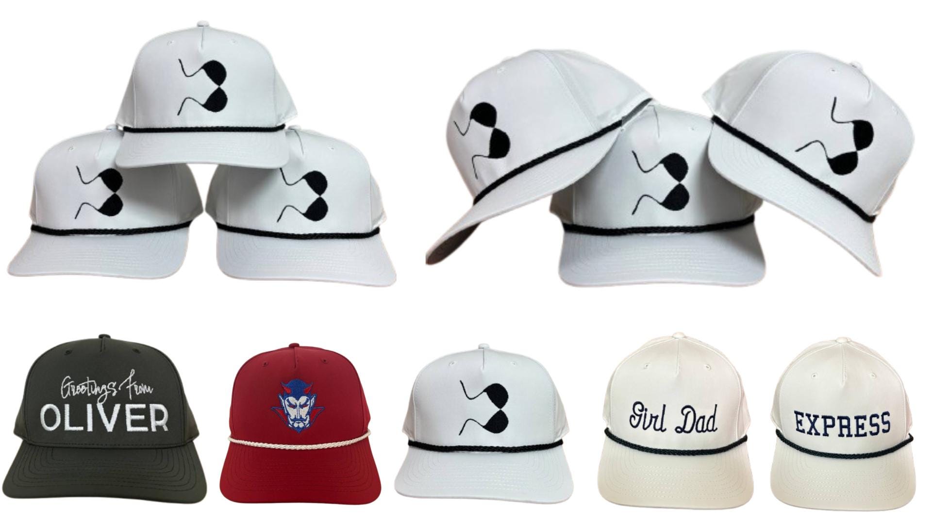 Single Hat Or Bulk Order Custom Embroidery On Hats 258 Richardson Performance With Rope Hats Rope Hats Snapback Hats