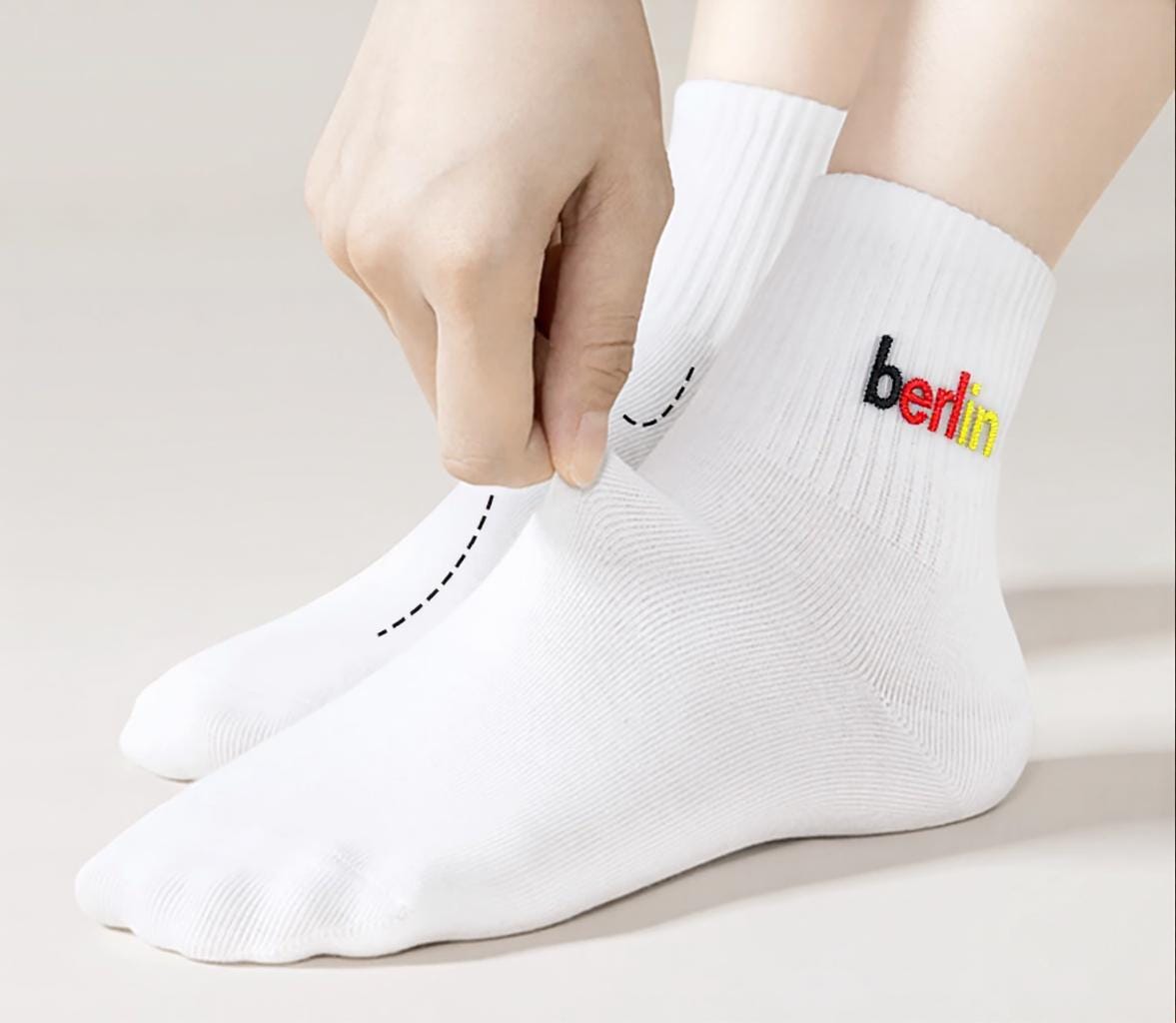 Custom Embroidered Socks Personalized Text Cotton Socks Unique Gift For Friends Couples Customizable Gift