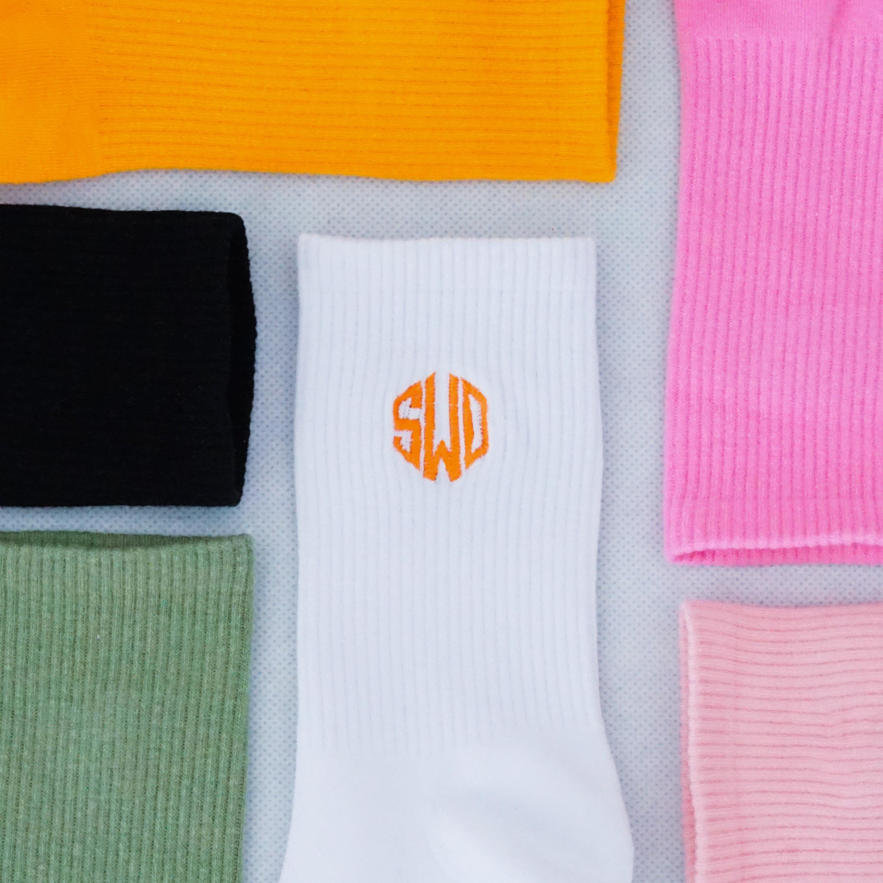 Custom Initial Women Socks Personalized Wedding Unisex Socks Embroidery Cotton Soft Socks Bachelorette Gift Gift For Him Party Gift