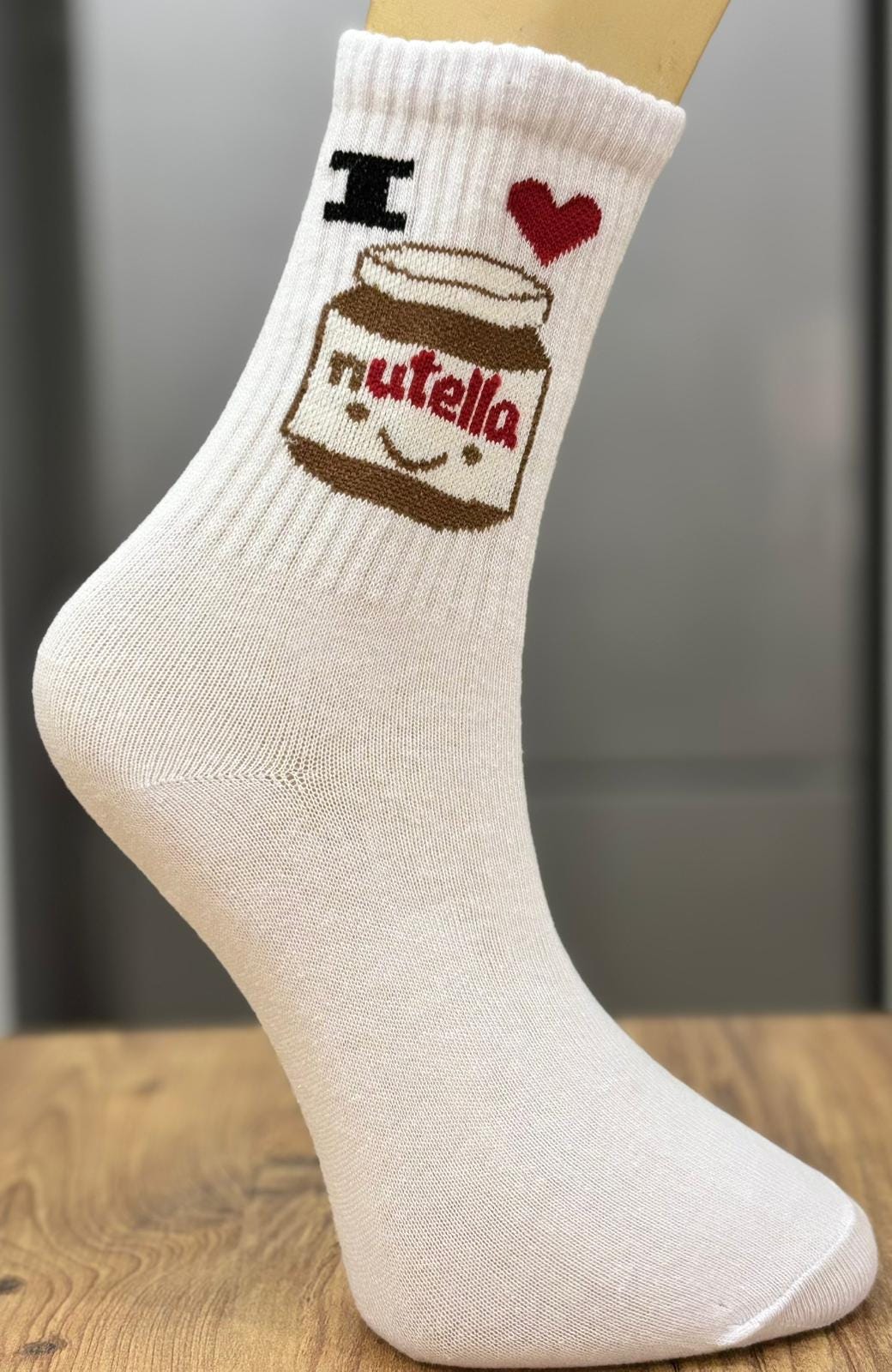 Nutella Socks Funny Giftunisex Socks Crazy Socks Best Gift Made For Him Her Gift Idea Bitrhday Gift Unisex Gift Embroidered < Socks