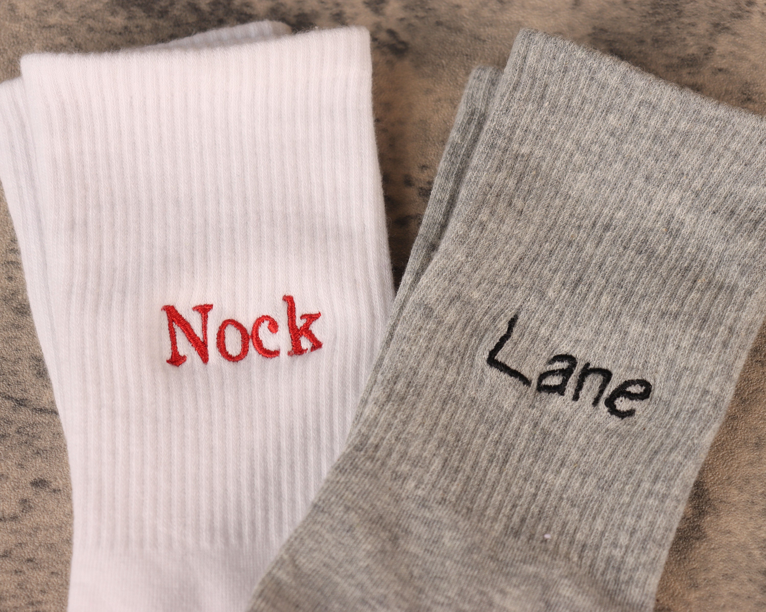 Custom Name Socks Wedding Party Socks Personalized Sock Embroidered Family Name Crew Socks Creative Birthday Gift Gift For Him