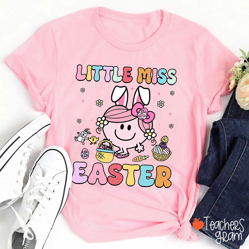 Little Miss Easter Teacher T-Shirt