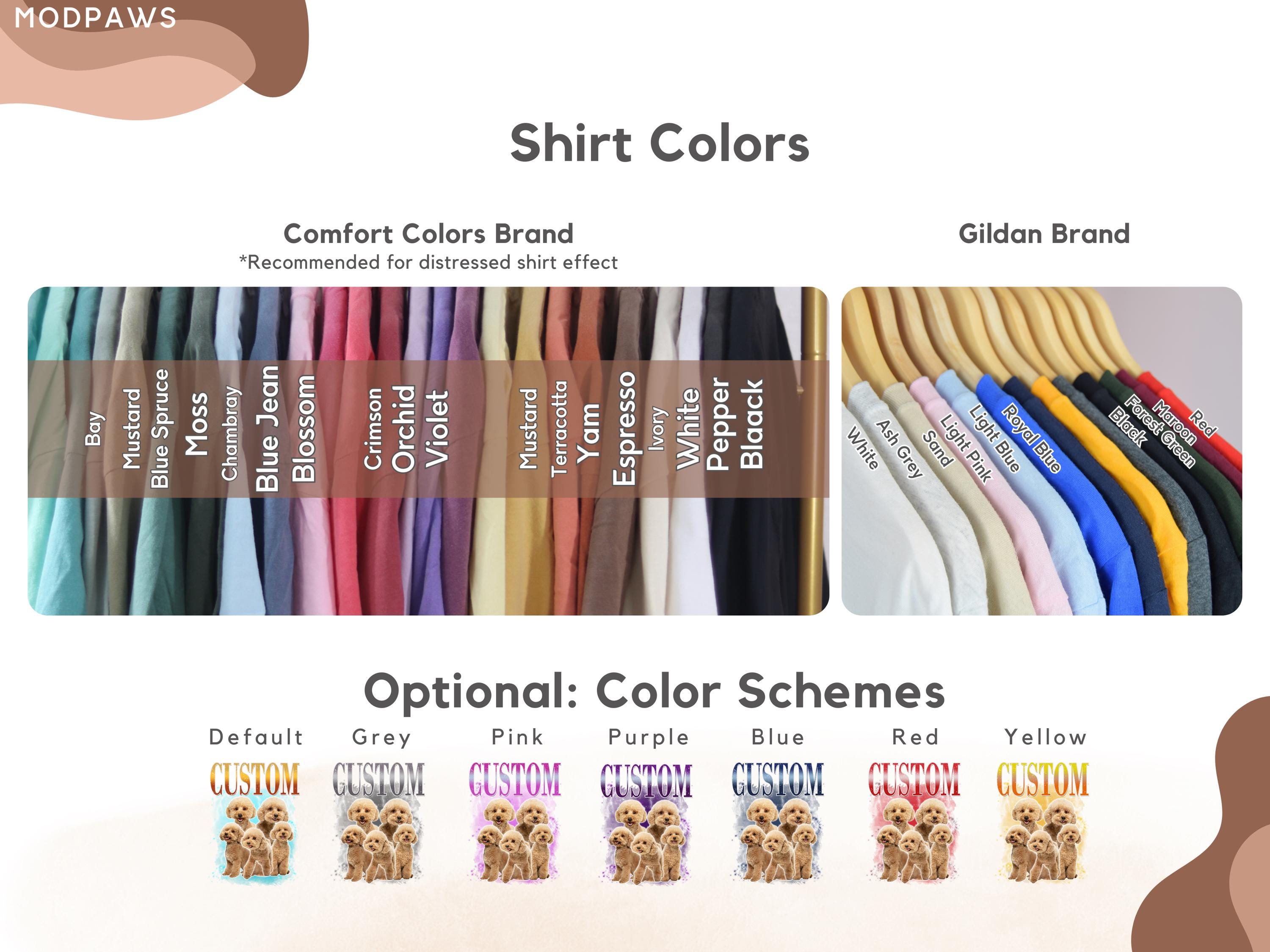 Custom Comfort Colors Vintage Bootleg Pet Shirt Pet Photo + Name Custom Dog Portrait Personalized Shirt Custom T Shirts Cat Shirt 90s Tee
