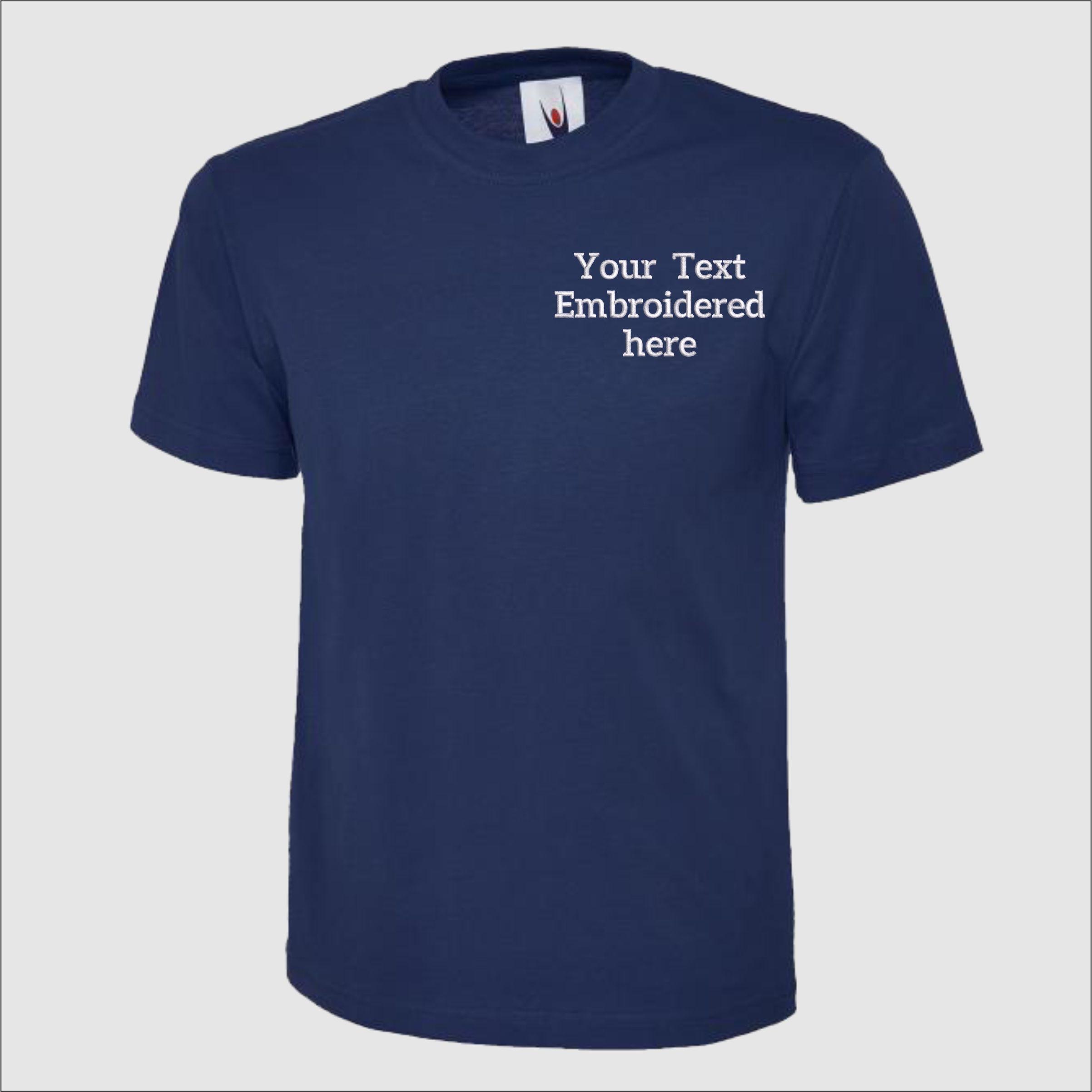 Custom Embroidered Shirt Personalised Text And Logo T-shirt Customised Name Monogrammed Shirts Company Name Shirts Gifts For Himhers