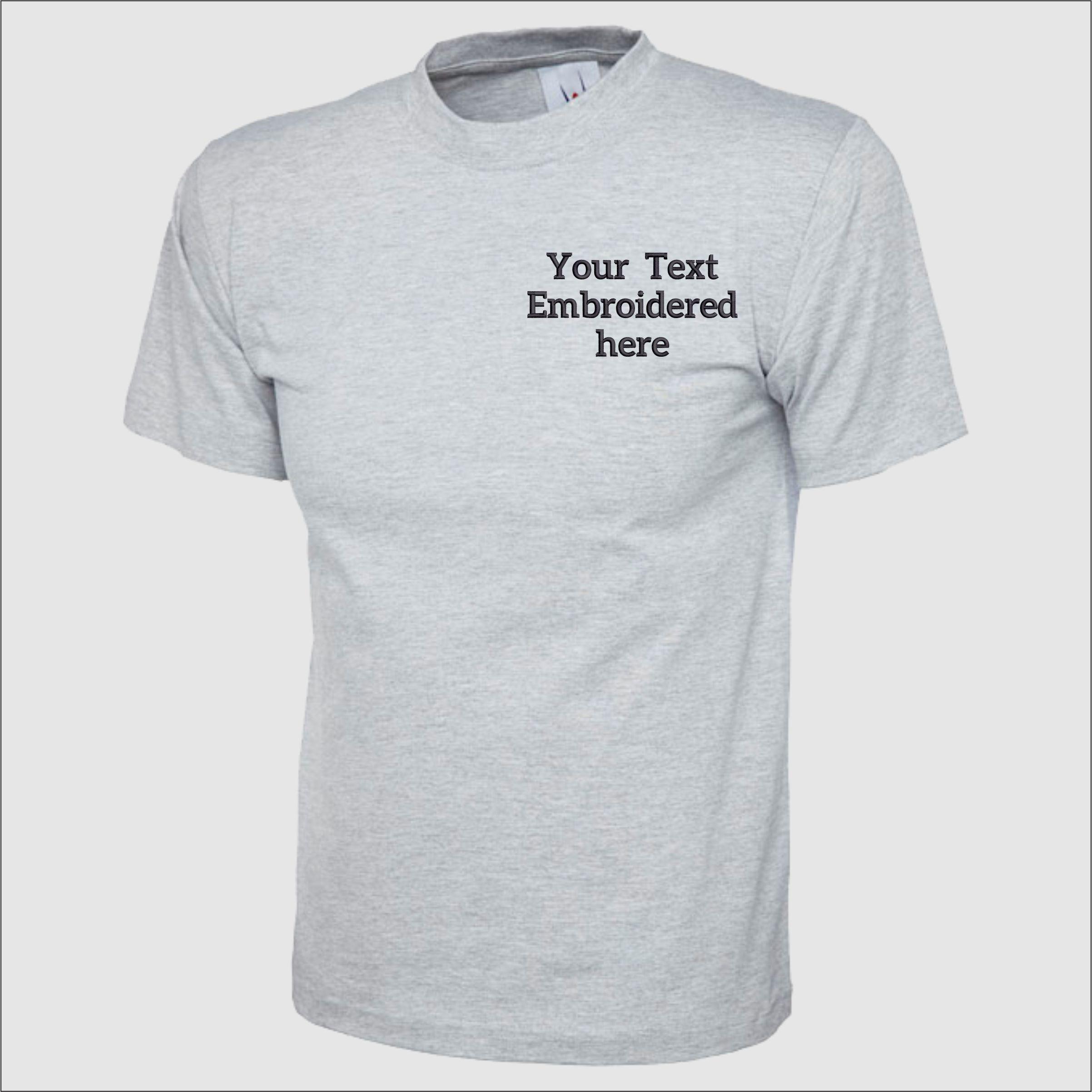 Custom Embroidered Shirt Personalised Text And Logo T-shirt Customised Name Monogrammed Shirts Company Name Shirts Gifts For Himhers