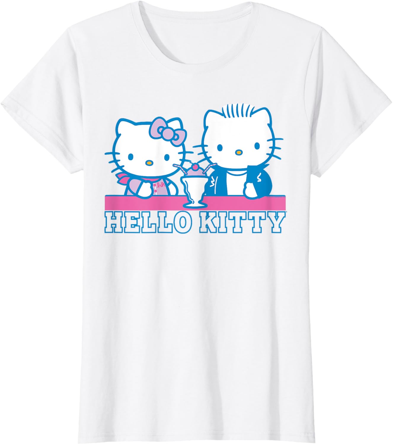 Hello Kitty And Dear Daniel Milkshake Date T-shirt