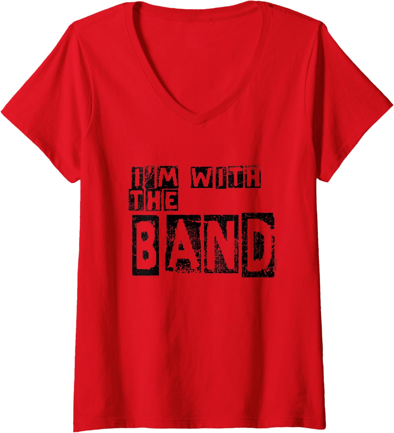 Womens I'm With The Band V-neck T-shirt
