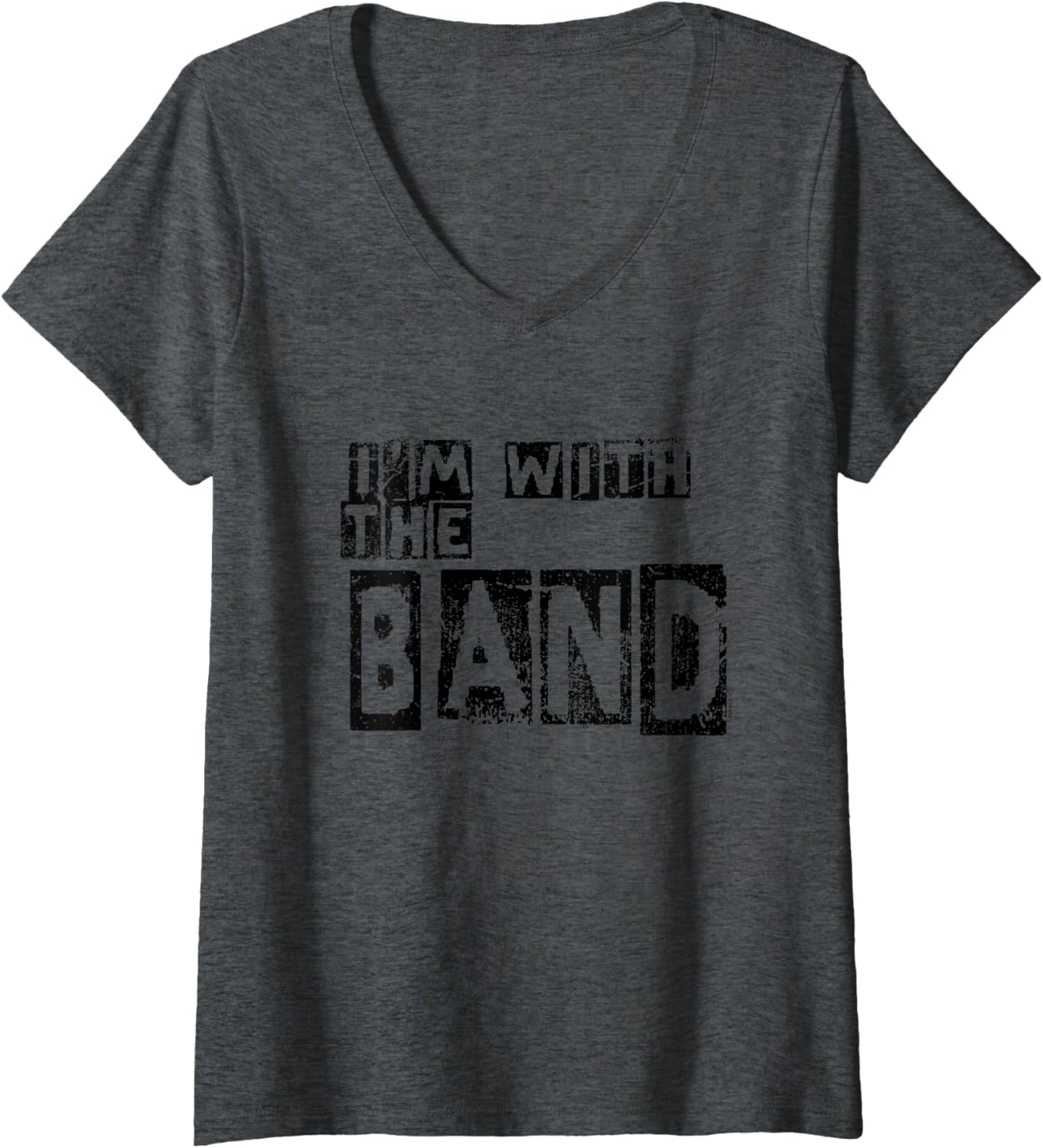 Womens I'm With The Band V-neck T-shirt