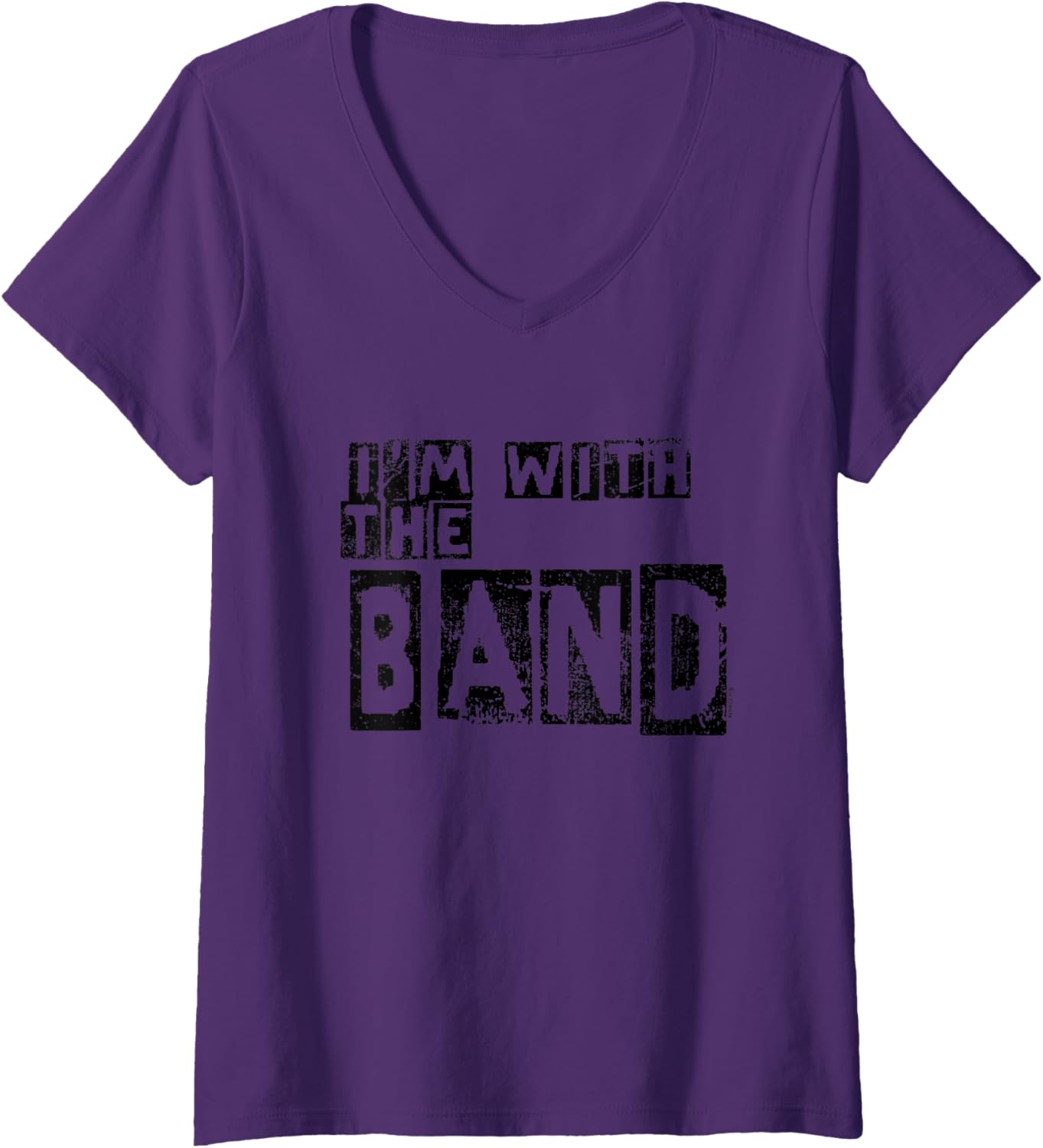 Womens I'm With The Band V-neck T-shirt