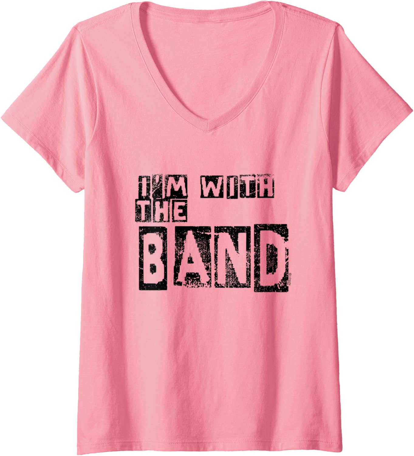 Womens I'm With The Band V-neck T-shirt