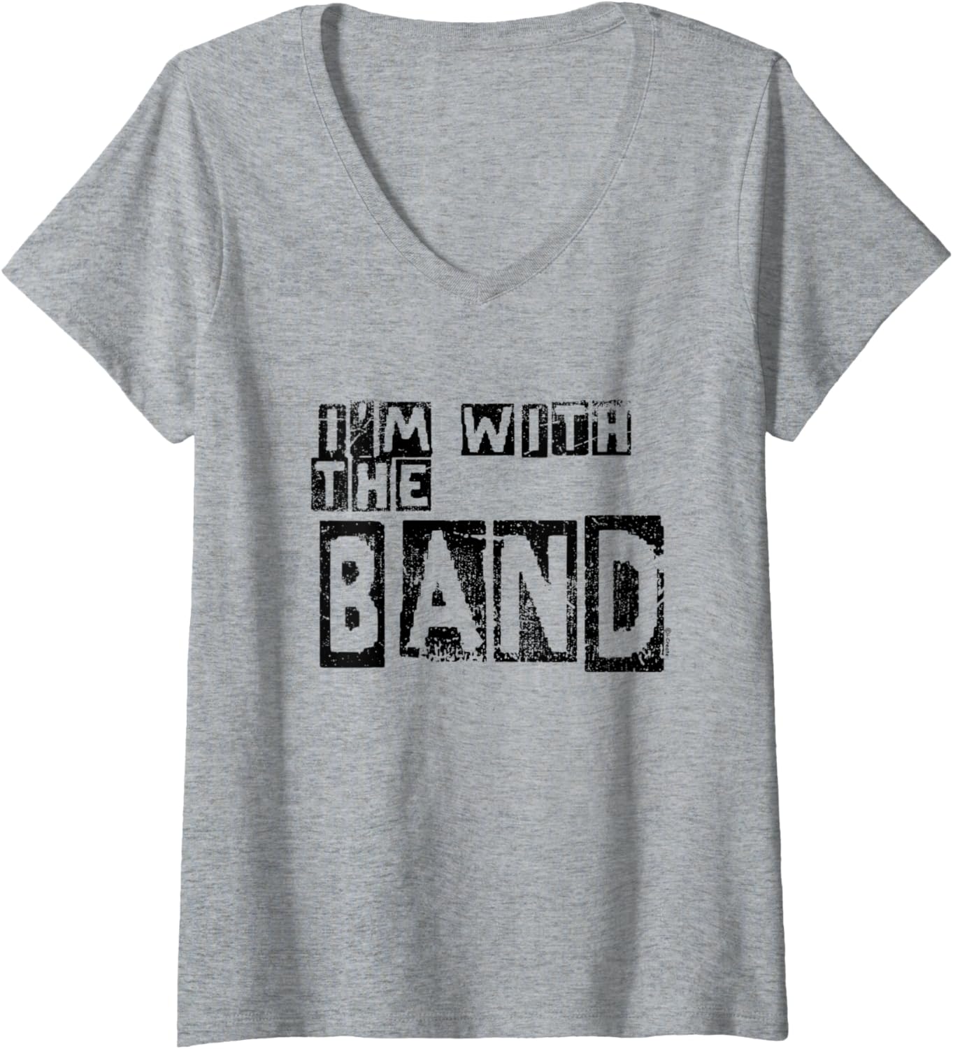 Womens I'm With The Band V-neck T-shirt