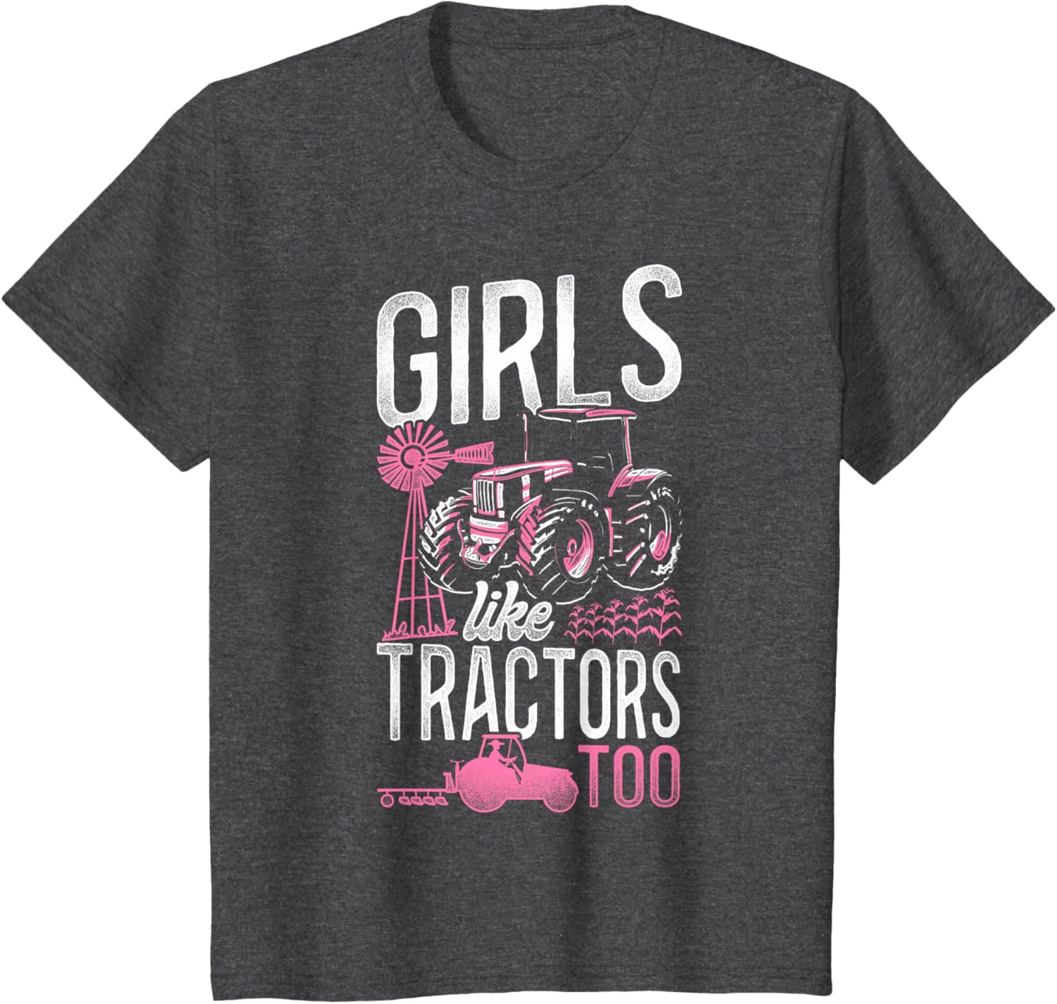 Farming Farmer Girl Tractor Tractor Vintage Girls Like T-shirt