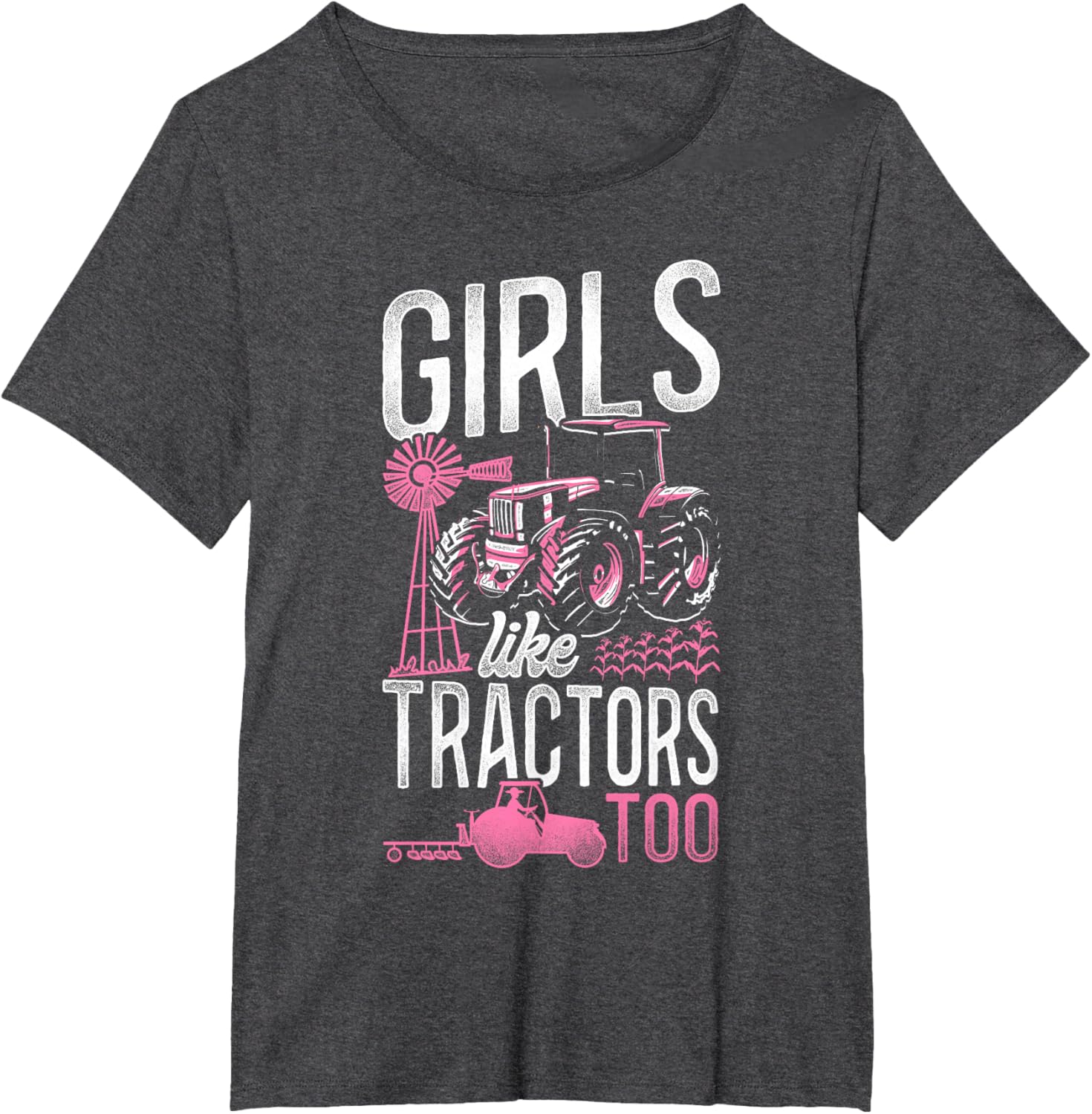Farming Farmer Girl Tractor Tractor Vintage Girls Like T-shirt