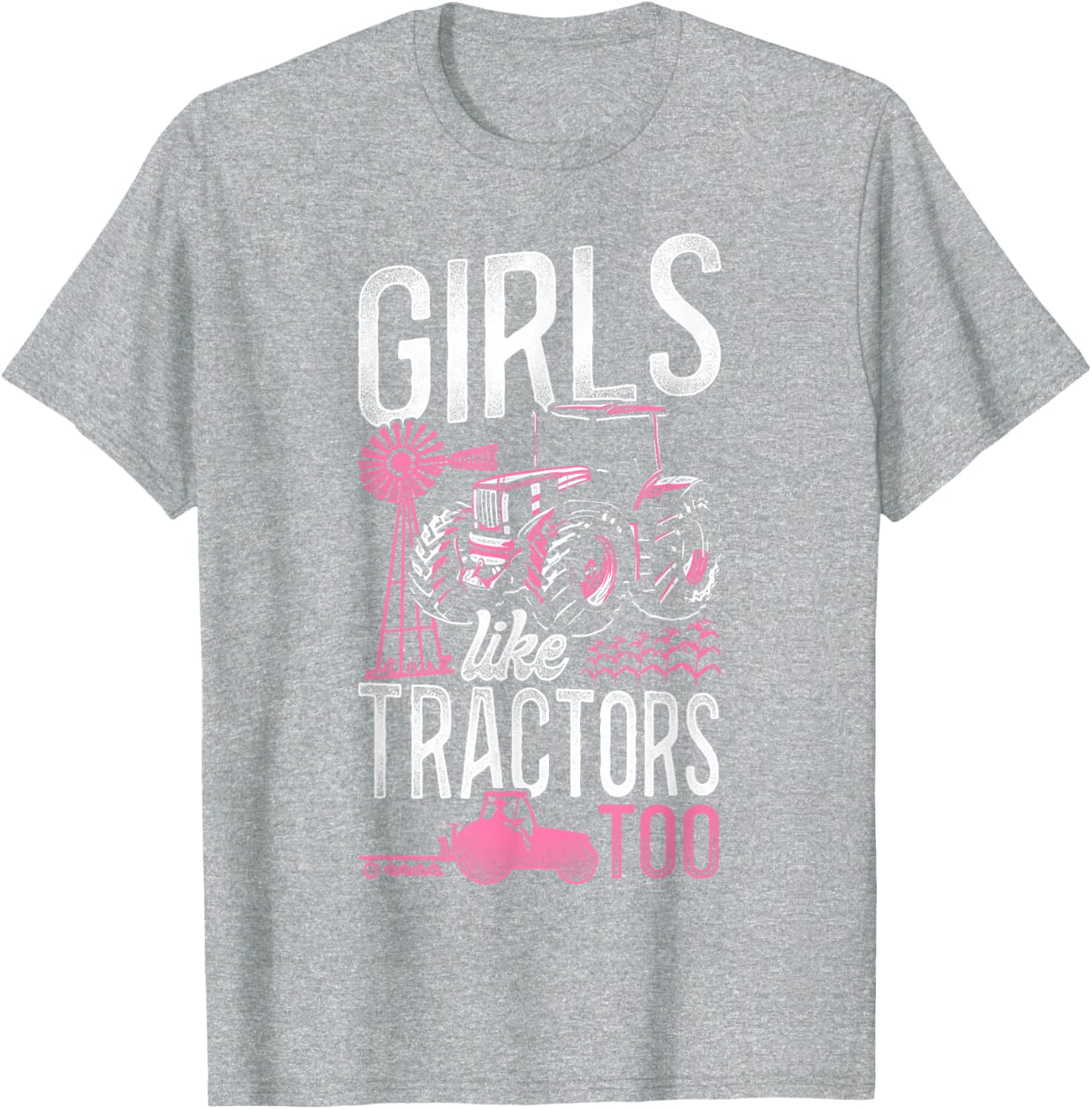Farming Farmer Girl Tractor Tractor Vintage Girls Like T-shirt