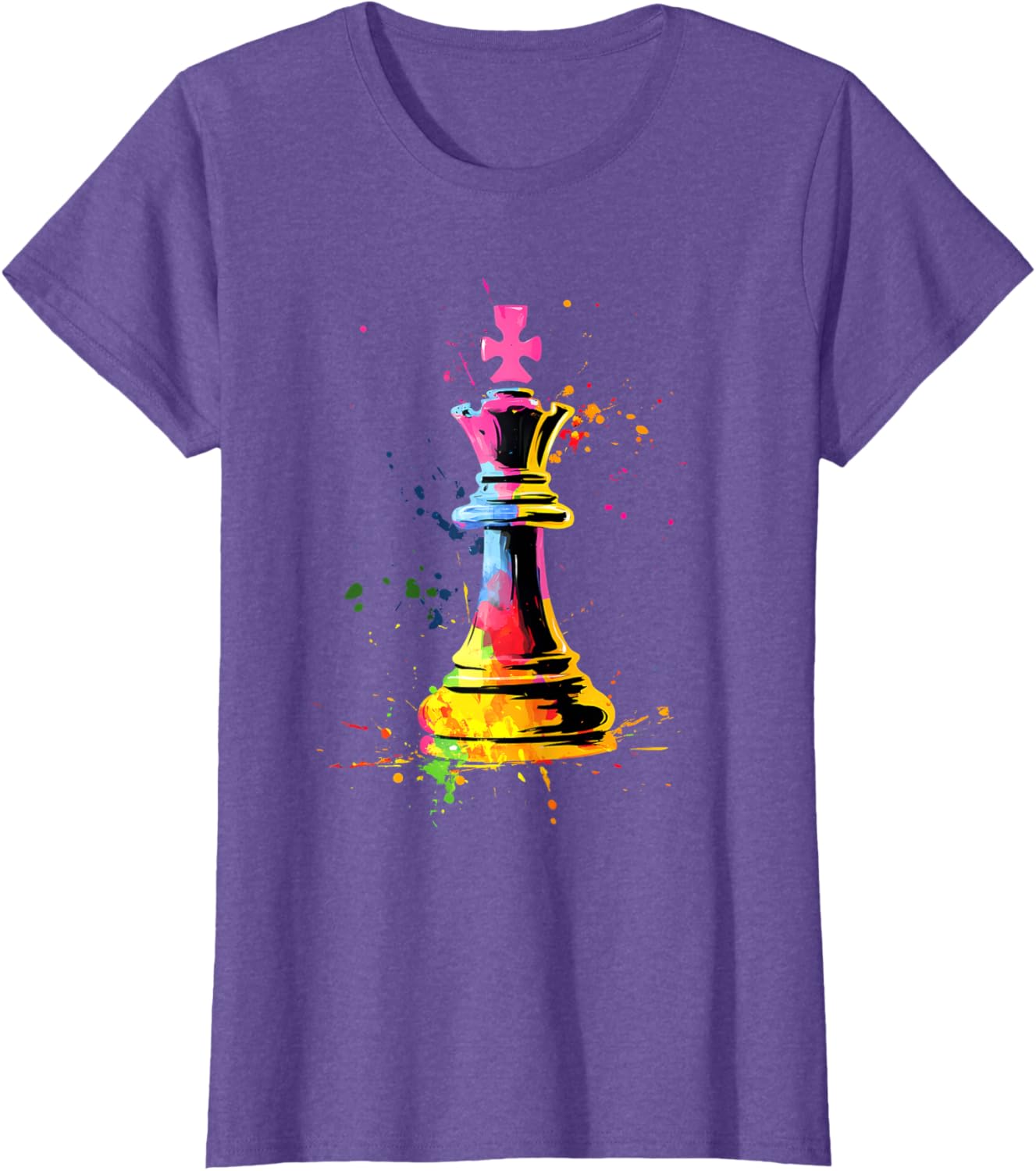 Colorful Chess Piece Chess Player T-shirt