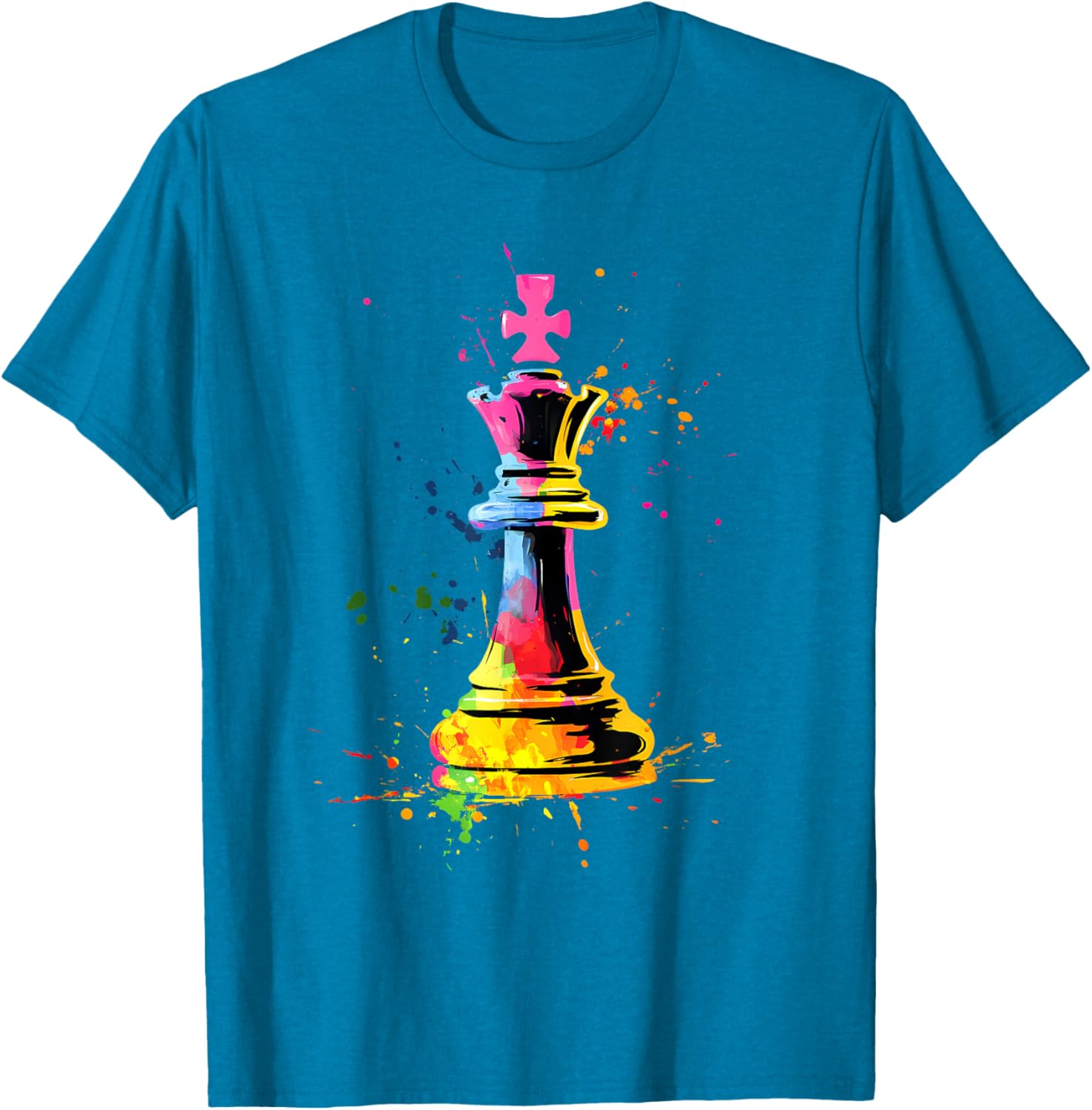 Colorful Chess Piece Chess Player T-shirt