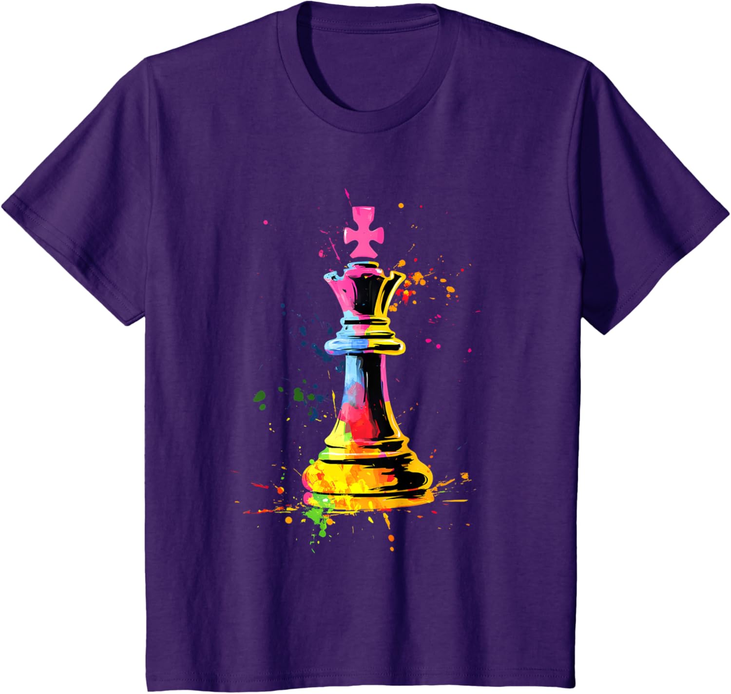 Colorful Chess Piece Chess Player T-shirt