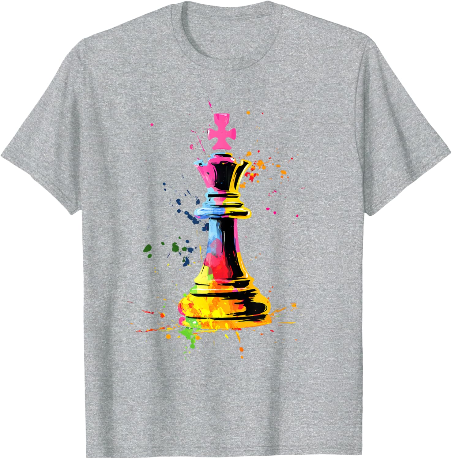 Colorful Chess Piece Chess Player T-shirt