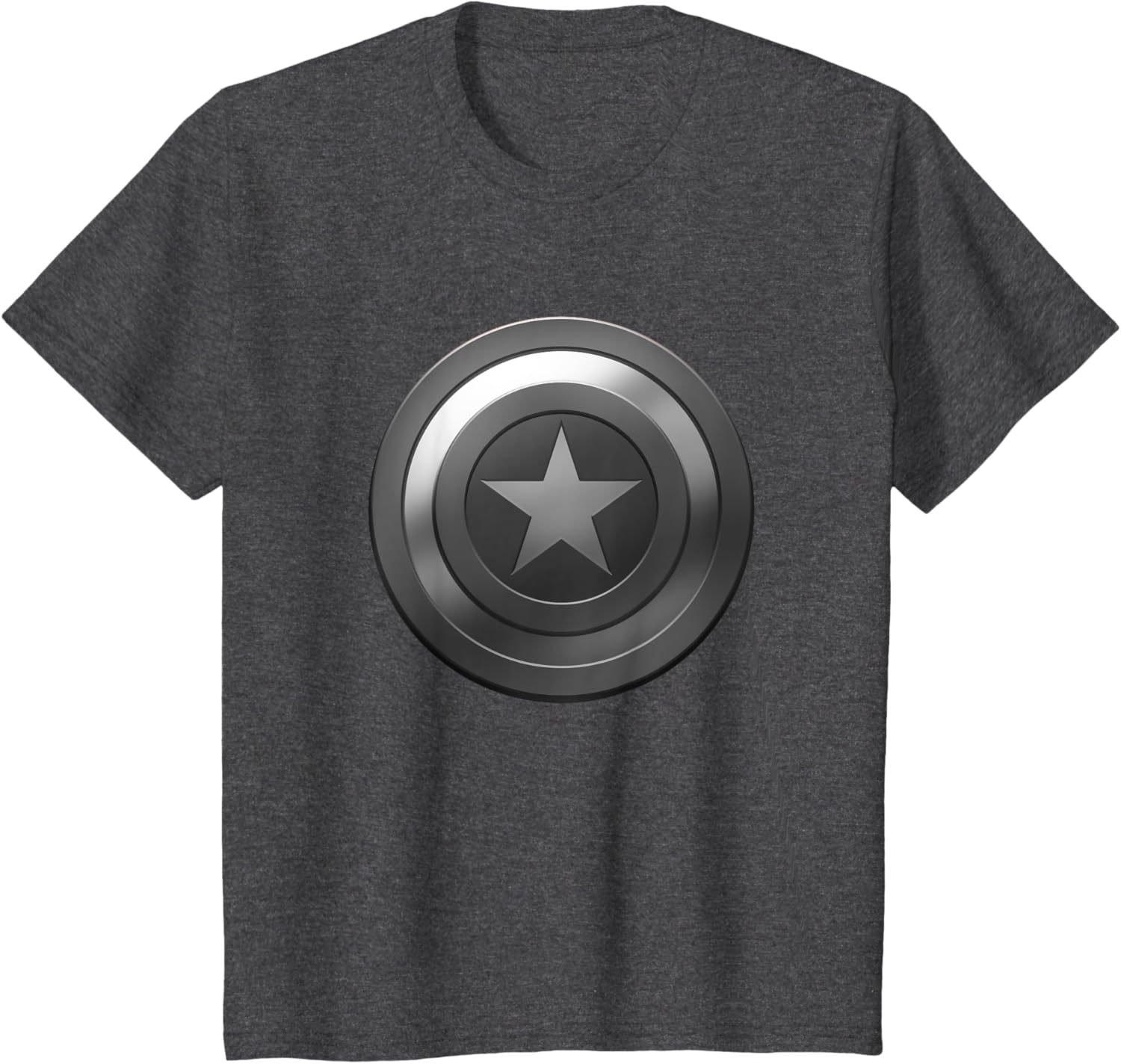 Marvel Comics Retro Classic Captain America Grayscale Shield T-shirt