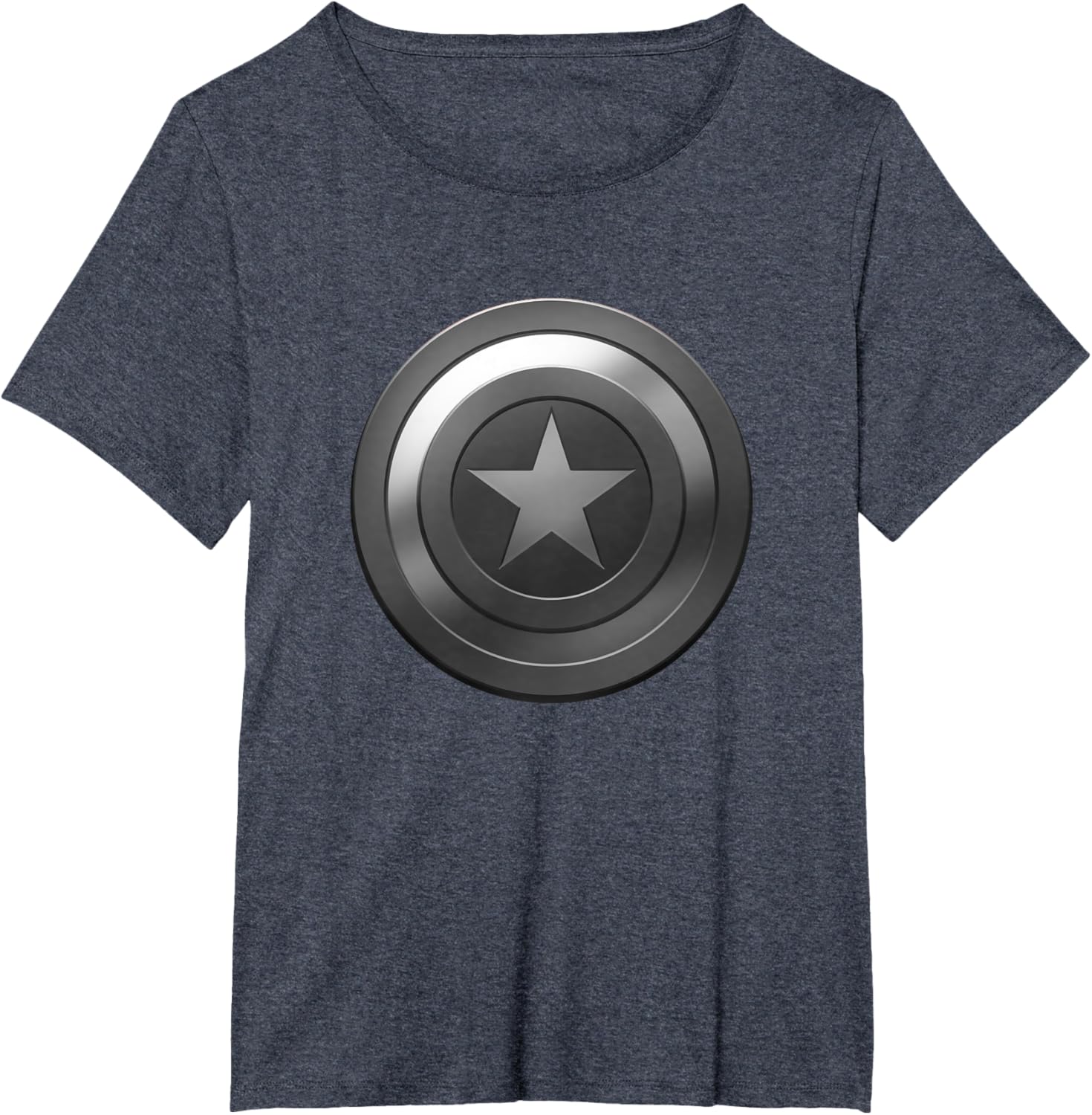 Marvel Comics Retro Classic Captain America Grayscale Shield T-shirt