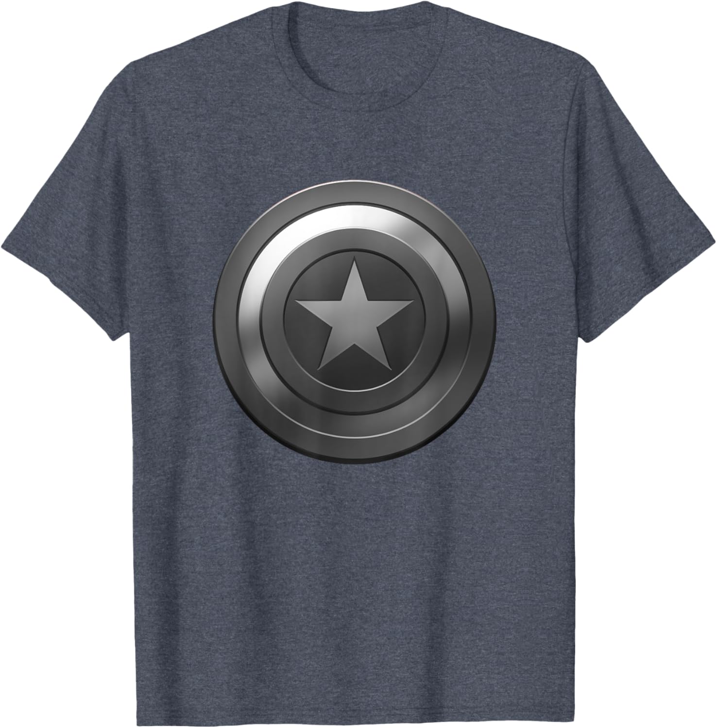 Marvel Comics Retro Classic Captain America Grayscale Shield T-shirt
