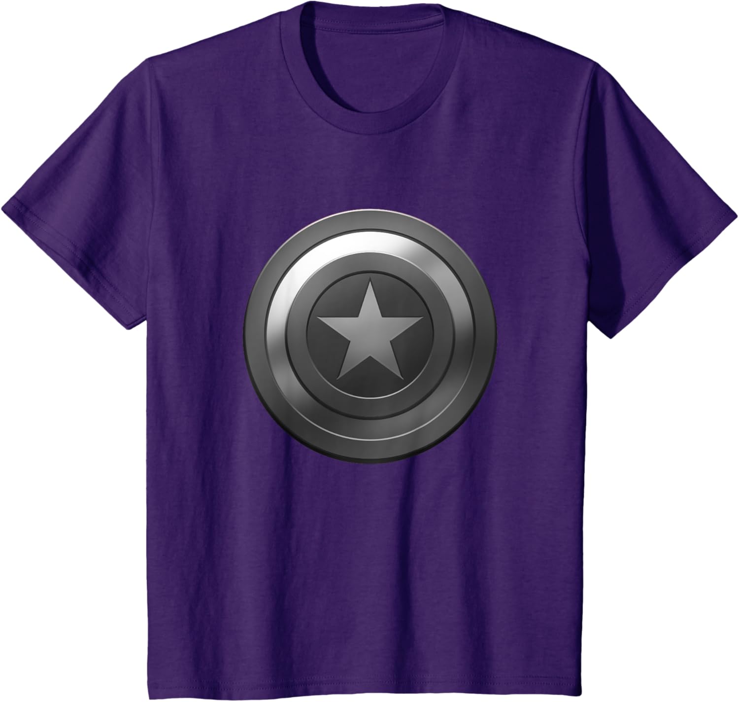 Marvel Comics Retro Classic Captain America Grayscale Shield T-shirt