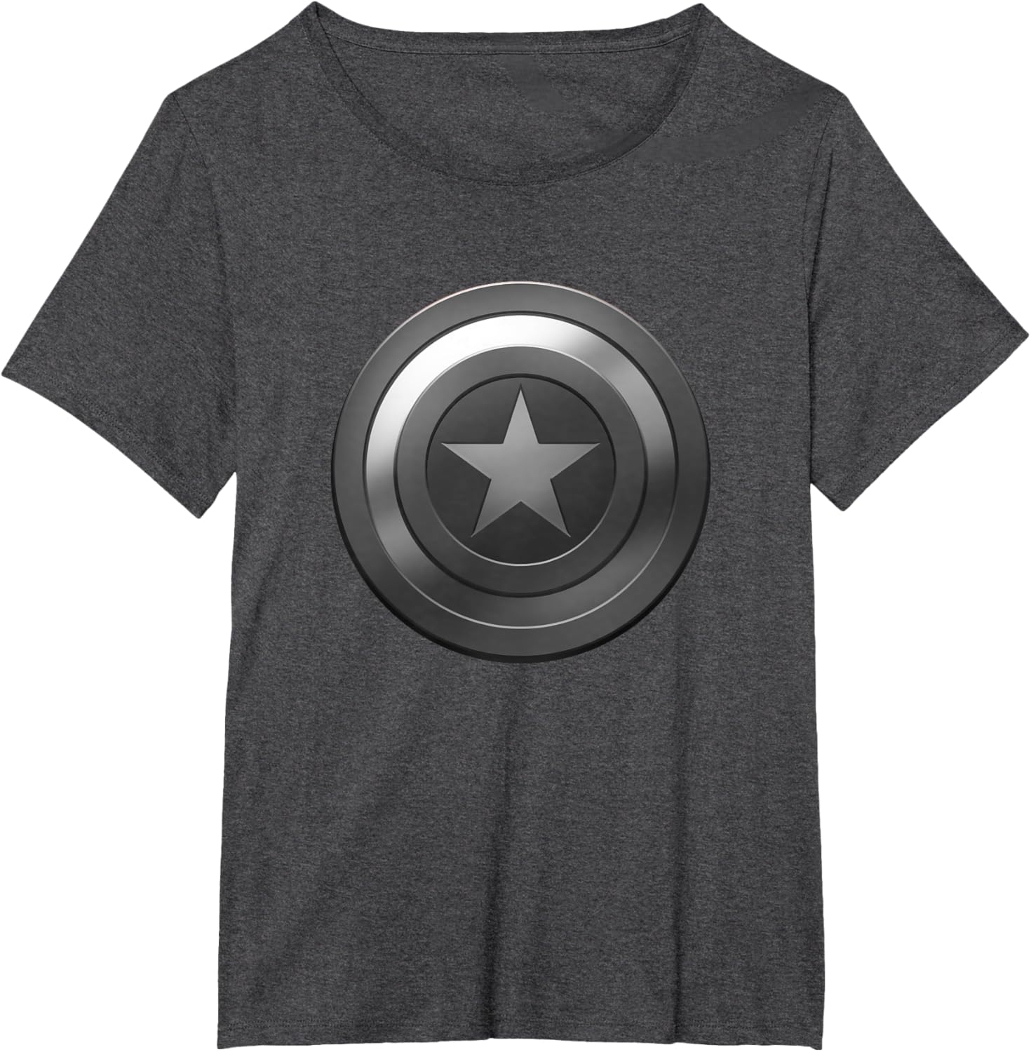 Marvel Comics Retro Classic Captain America Grayscale Shield T-shirt