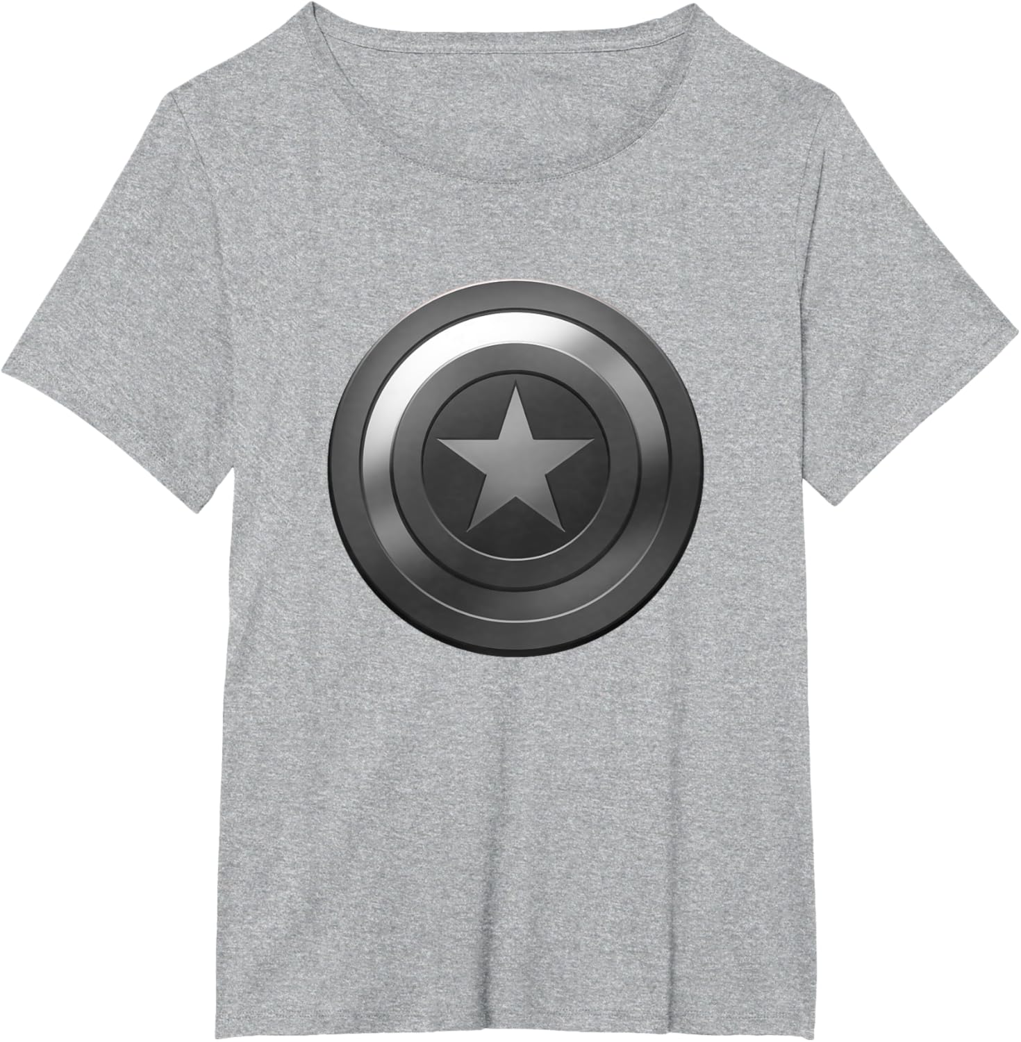 Marvel Comics Retro Classic Captain America Grayscale Shield T-shirt