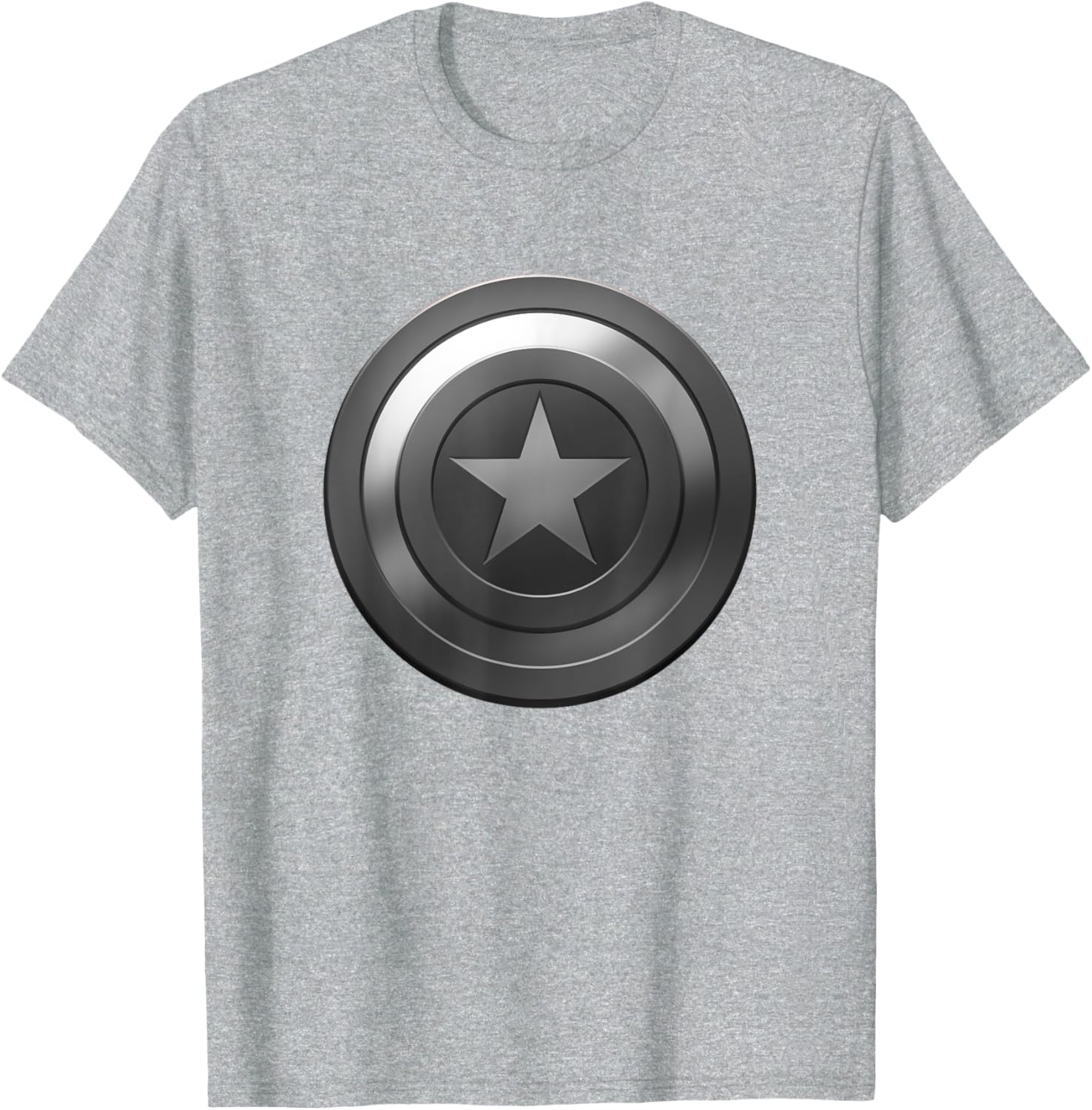 Marvel Comics Retro Classic Captain America Grayscale Shield T-shirt