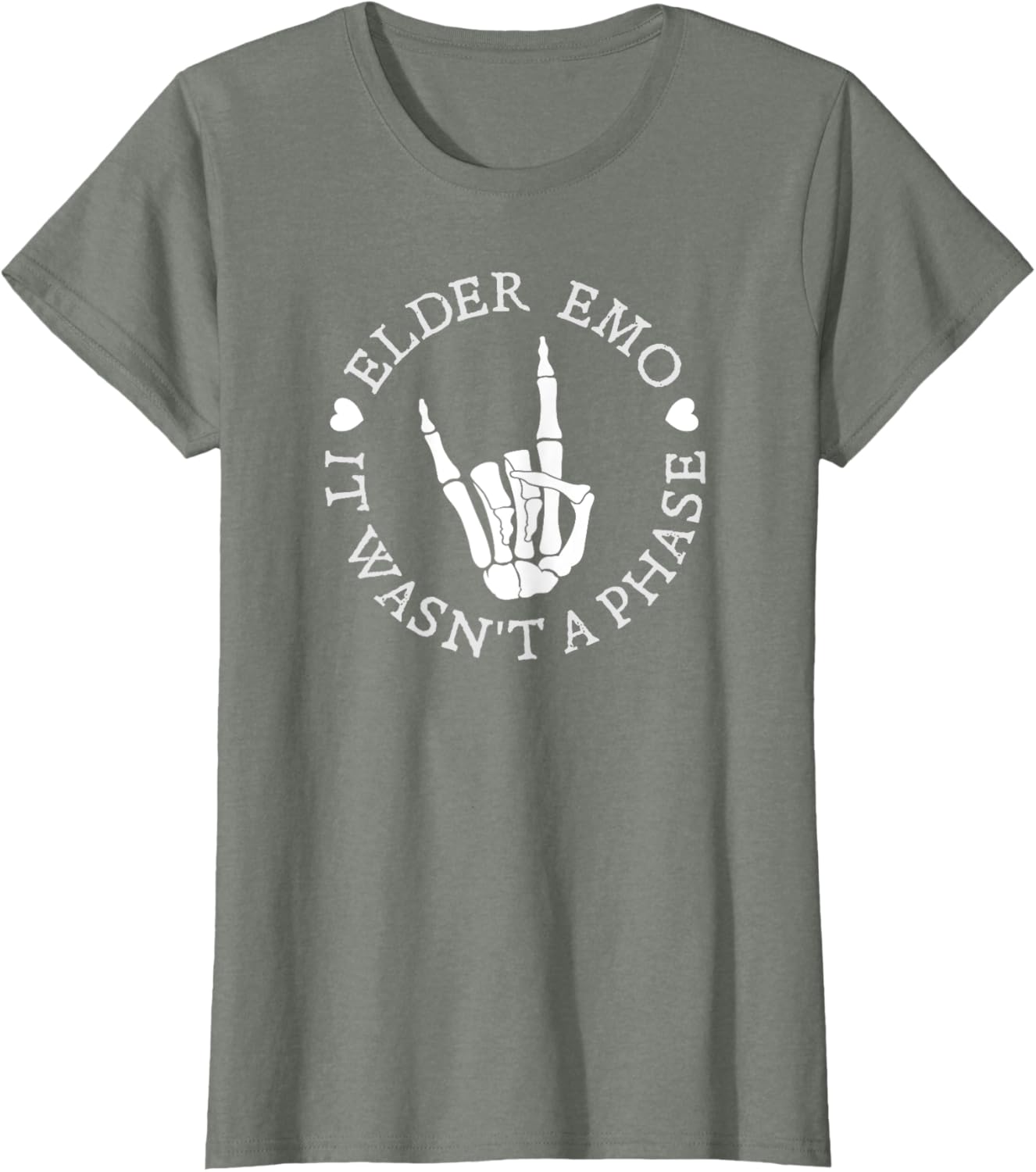 Elder Emo It Wasnt A Phase Alternative Punk Rock Music T-shirt
