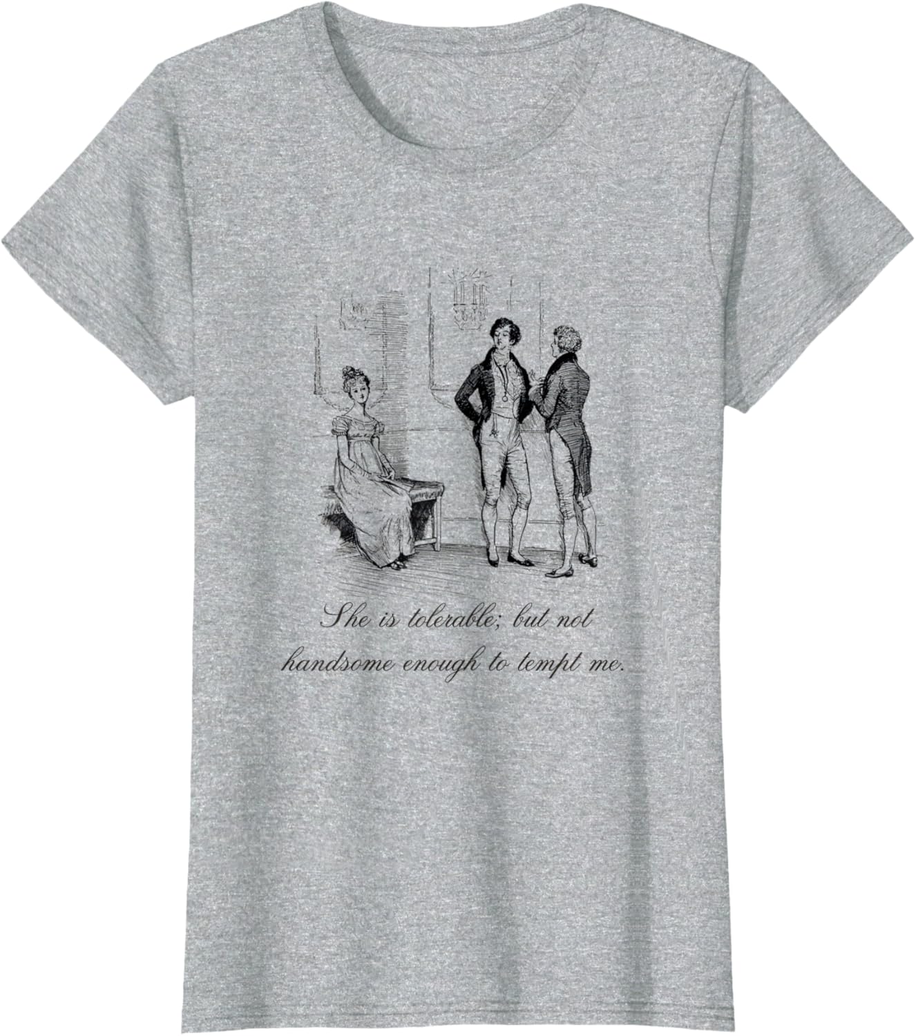 Jane Austen Pride And Prejudice She Is Tolerable Shirt