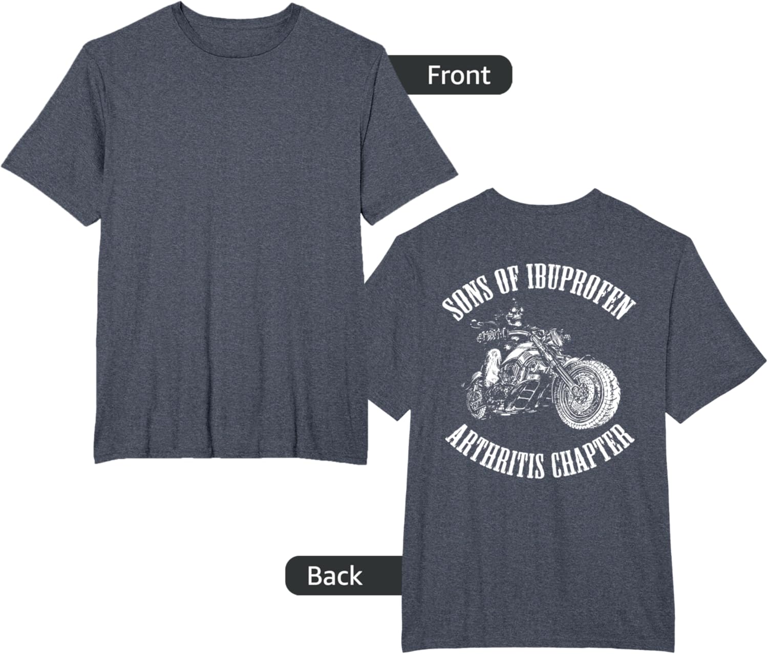 Arthritis Chapter Biker T-shirt Back T-shirt