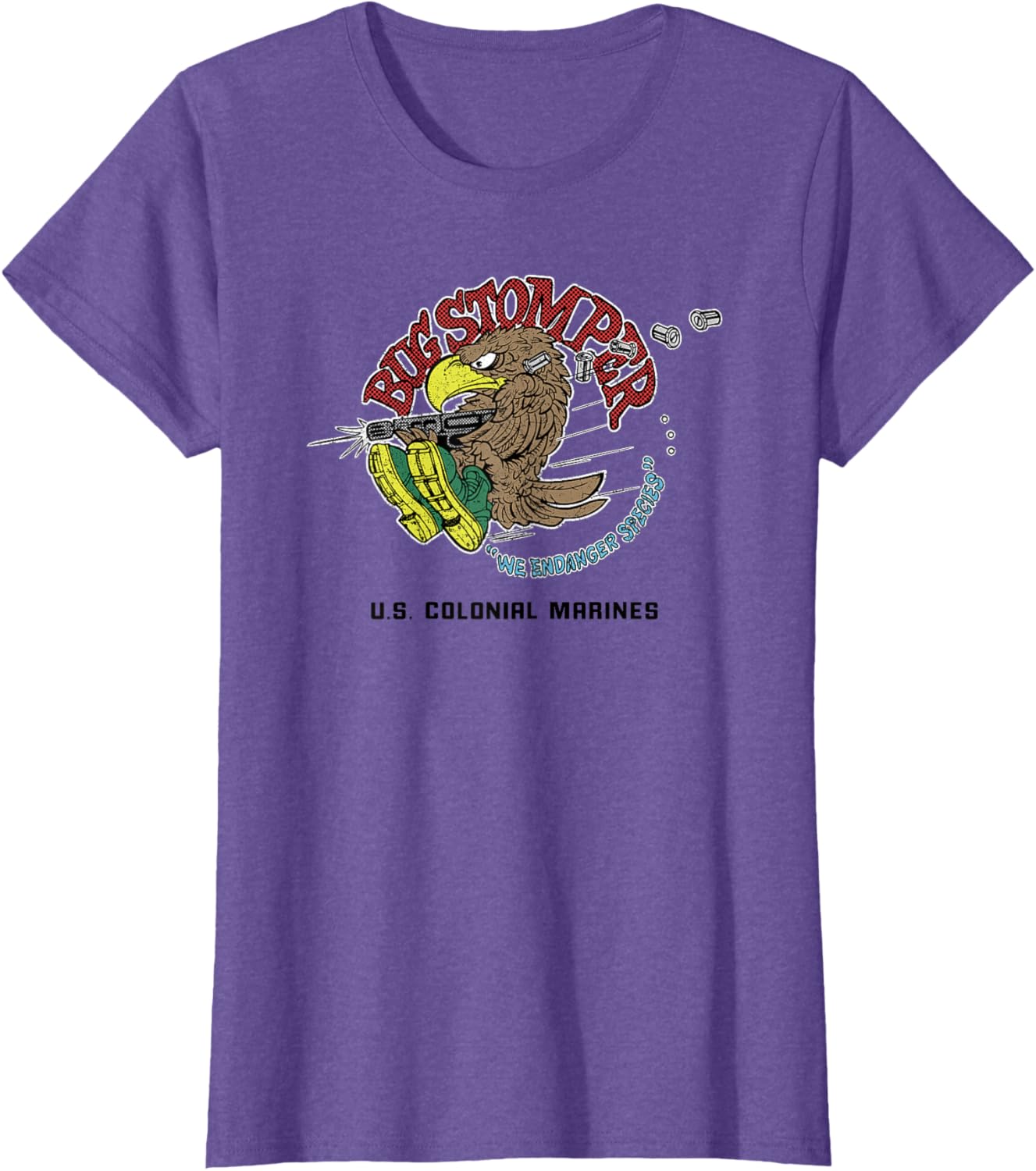 Aliens Bug Stomper We Endanger Species T-shirt