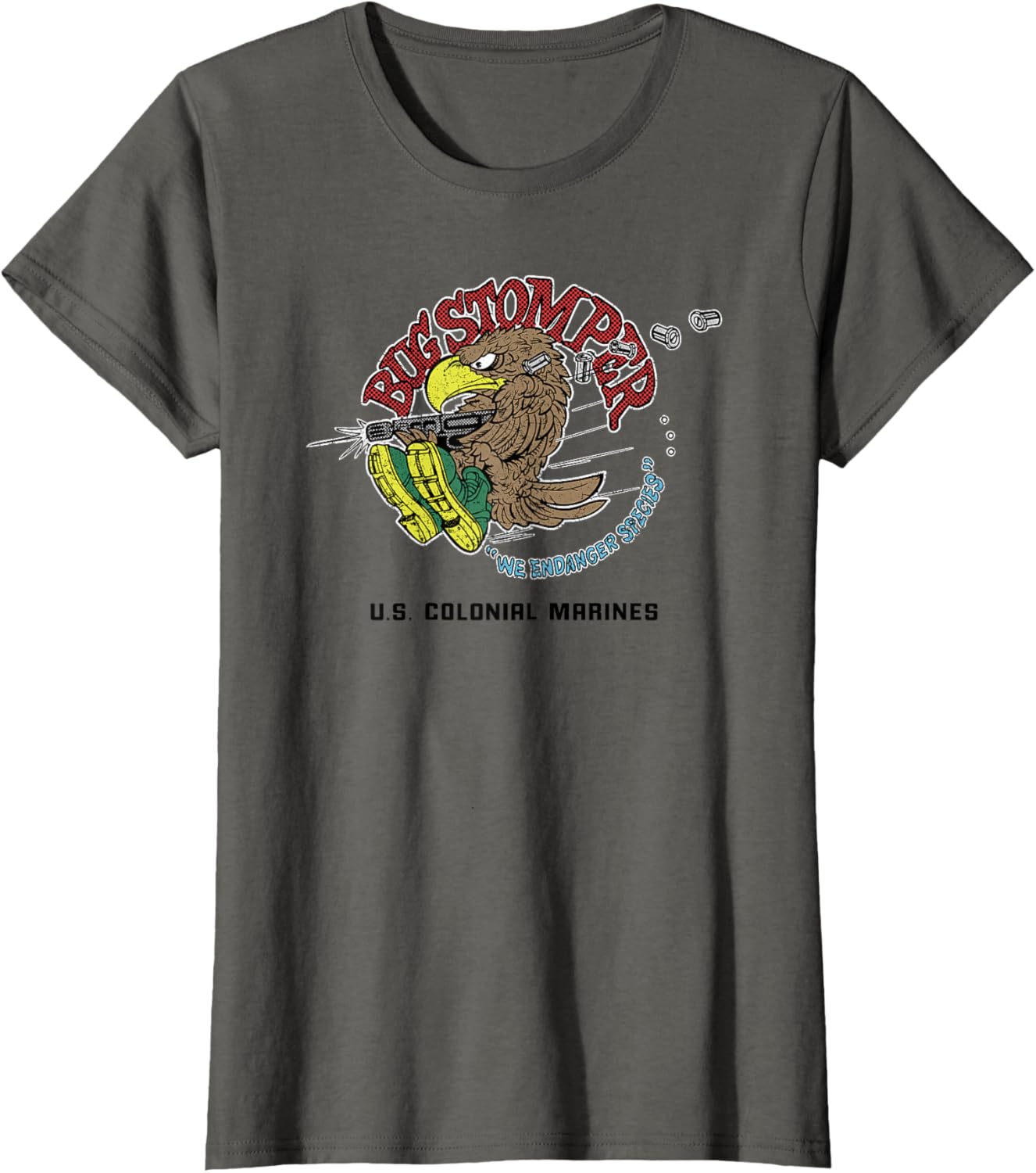 Aliens Bug Stomper We Endanger Species T-shirt