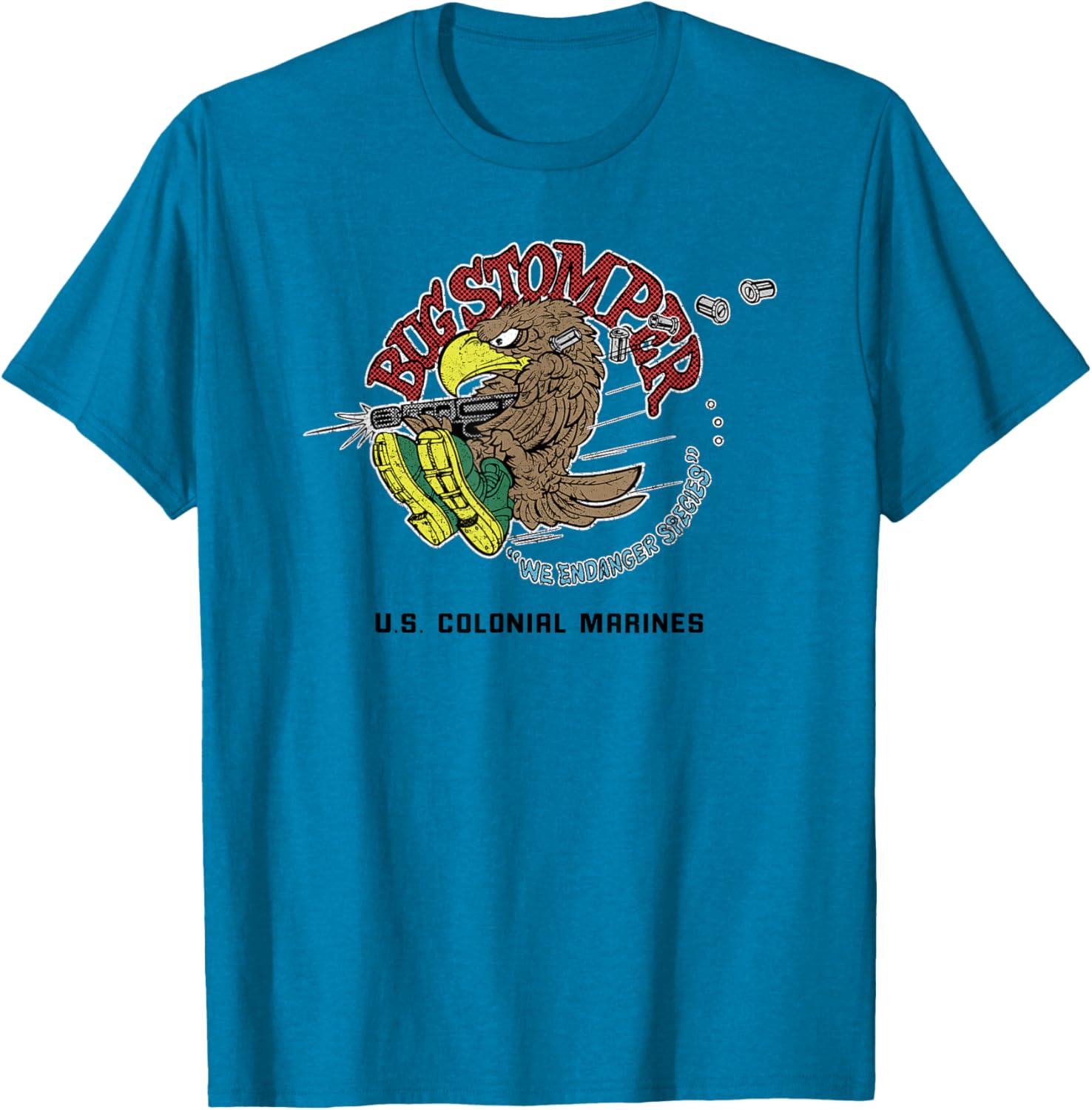 Aliens Bug Stomper We Endanger Species T-shirt