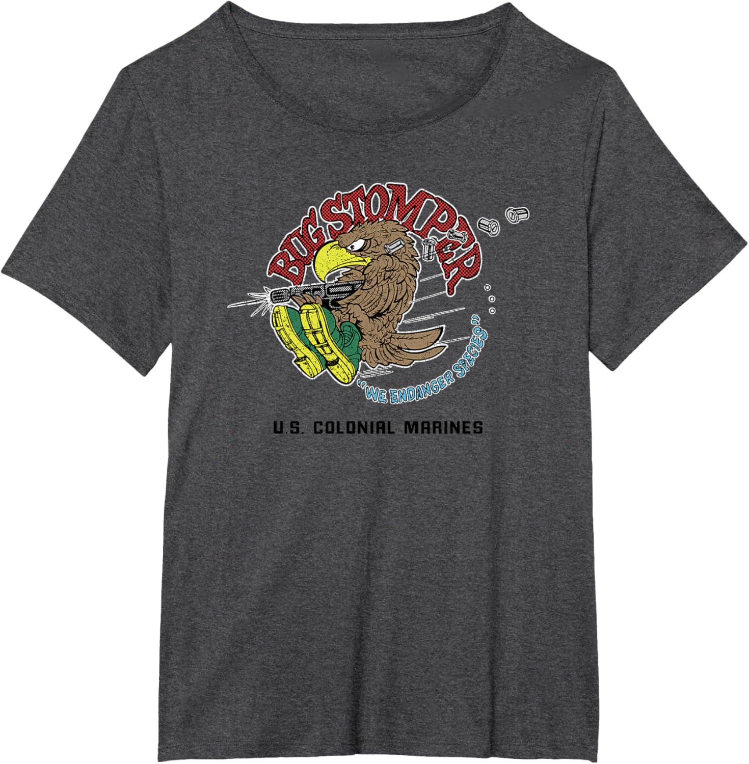 Aliens Bug Stomper We Endanger Species T-shirt