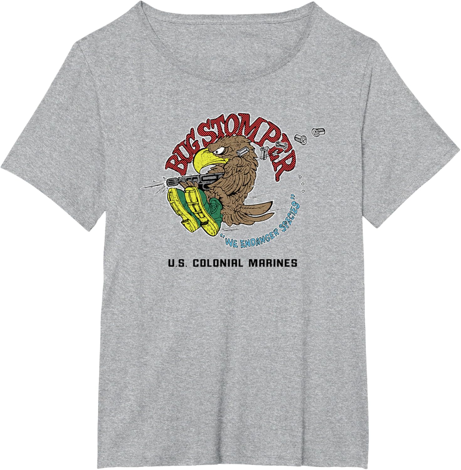 Aliens Bug Stomper We Endanger Species T-shirt