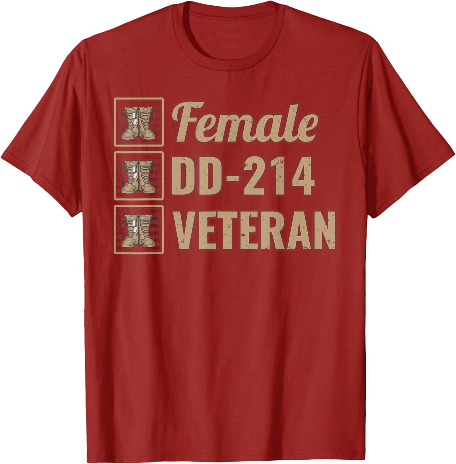 Female Dd-214 Veteran T-shirt