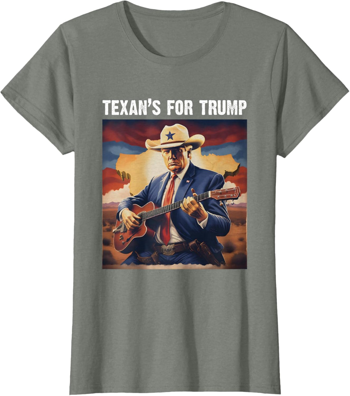 Texans For Trump Cowboy Hat T-shirt
