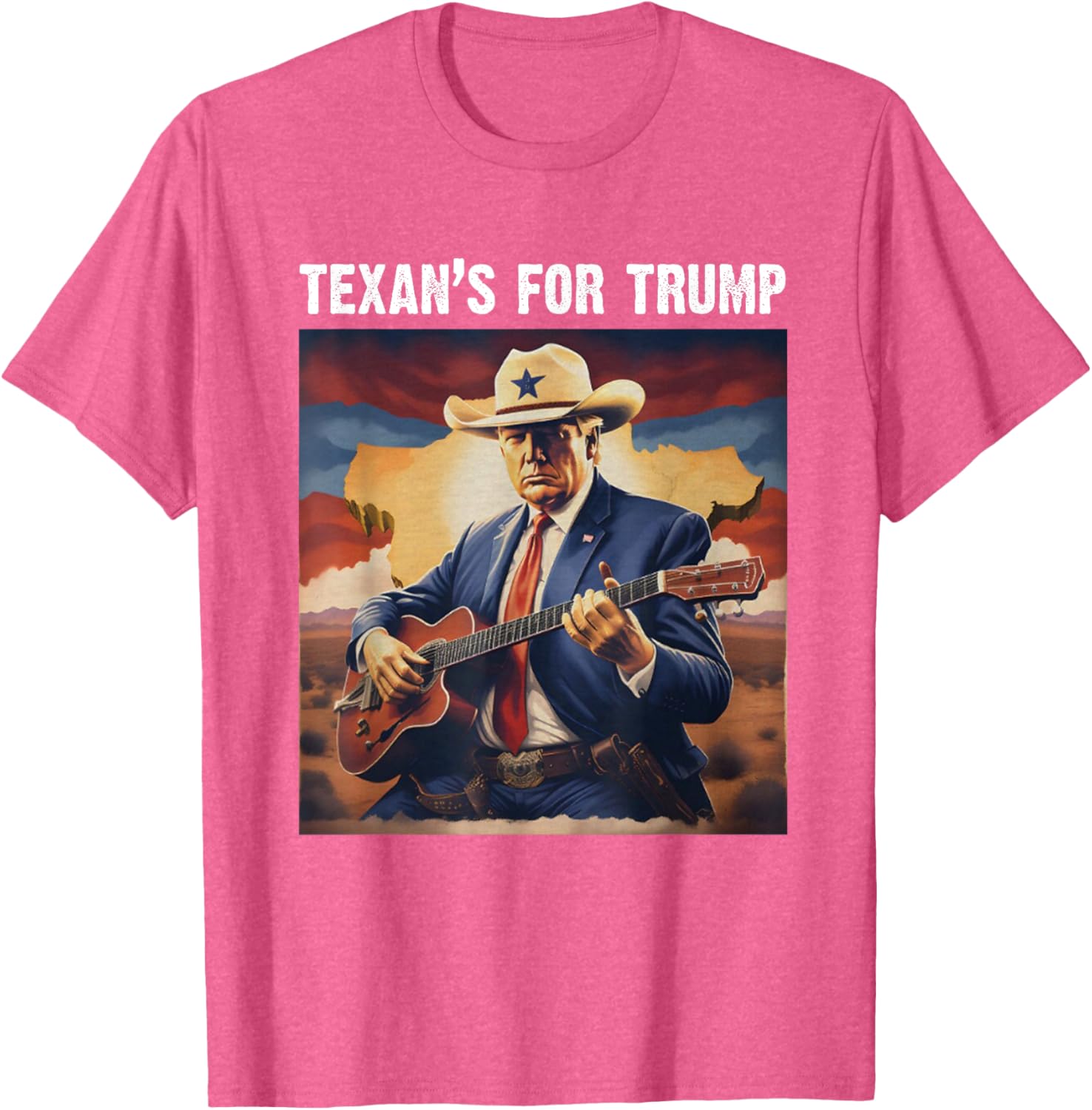 Texan's For Trump Cowboy Hat T-shirt