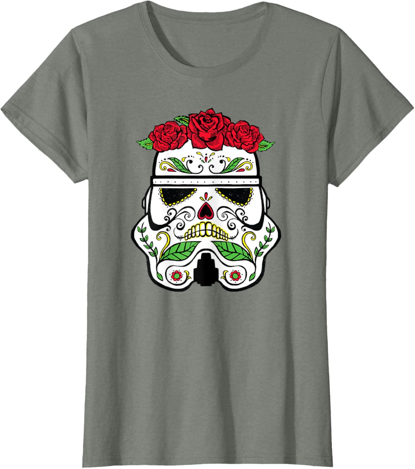 Star Wars Stormtrooper Roses Sugar Skull T-shirt