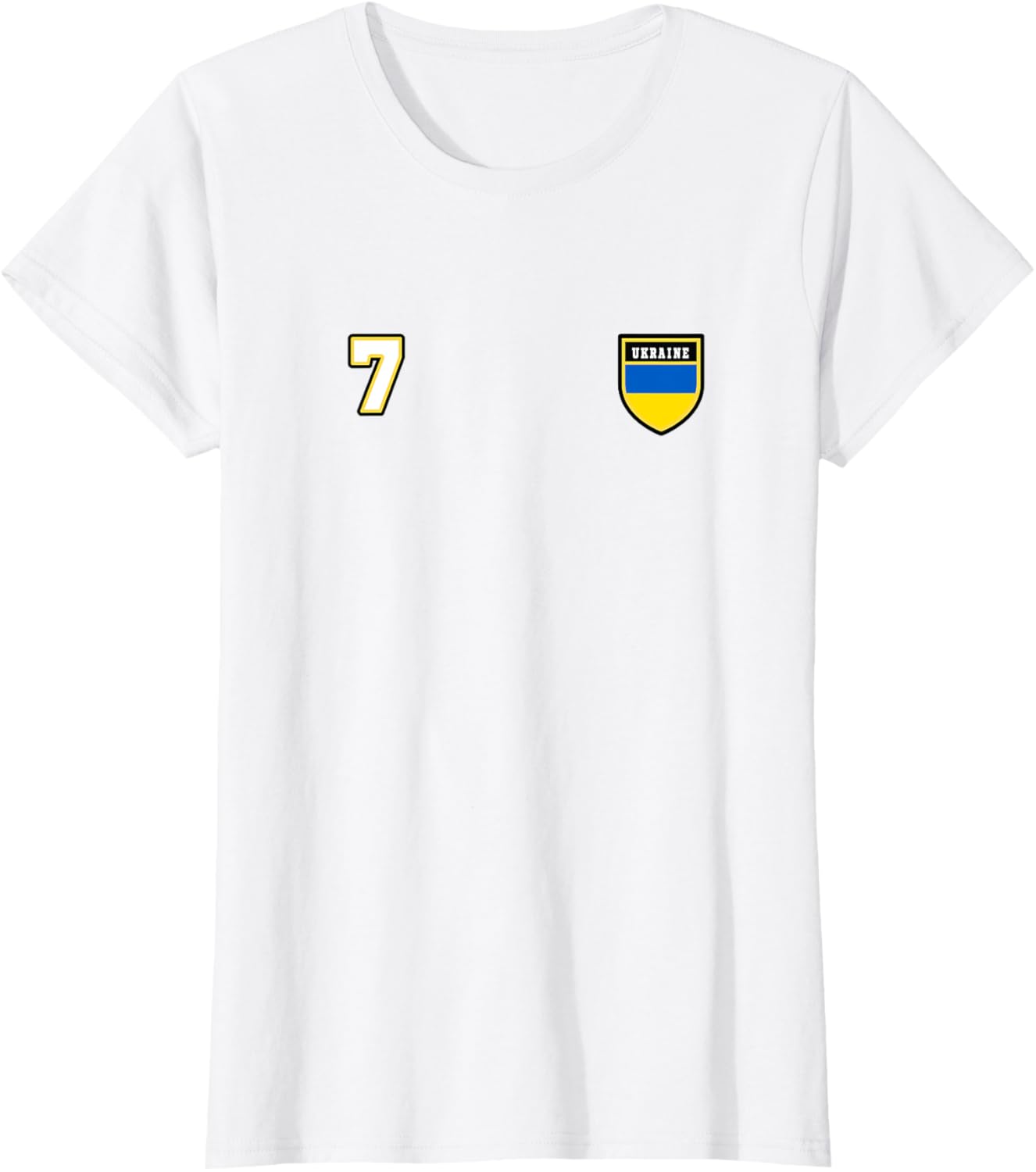 Ukraine Number 7 Soccer Flag Football # Seven Ukrainian T-shirt