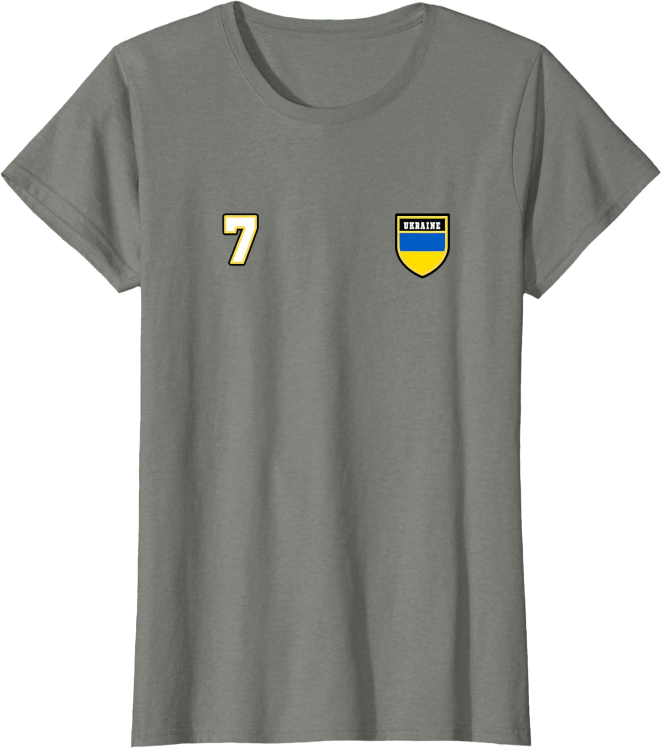 Ukraine Number 7 Soccer Flag Football # Seven Ukrainian T-shirt