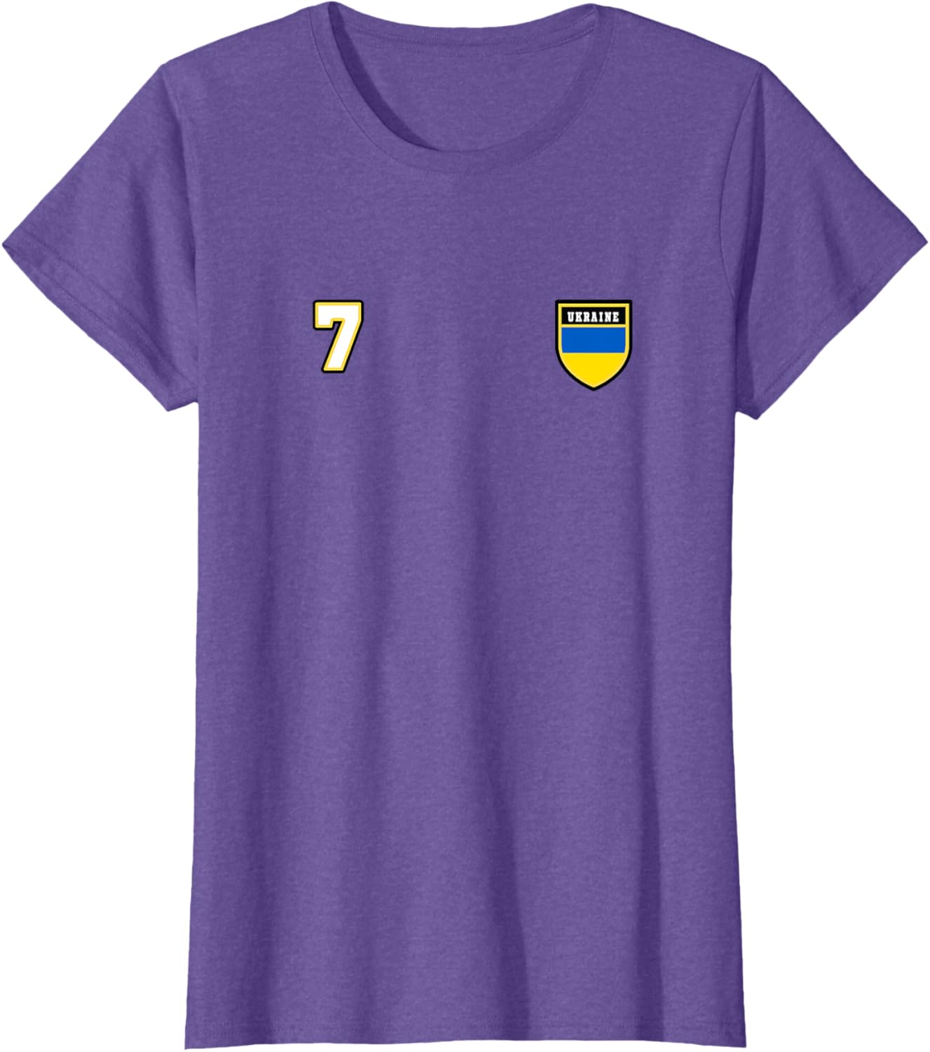Ukraine Number 7 Soccer Flag Football # Seven Ukrainian T-shirt