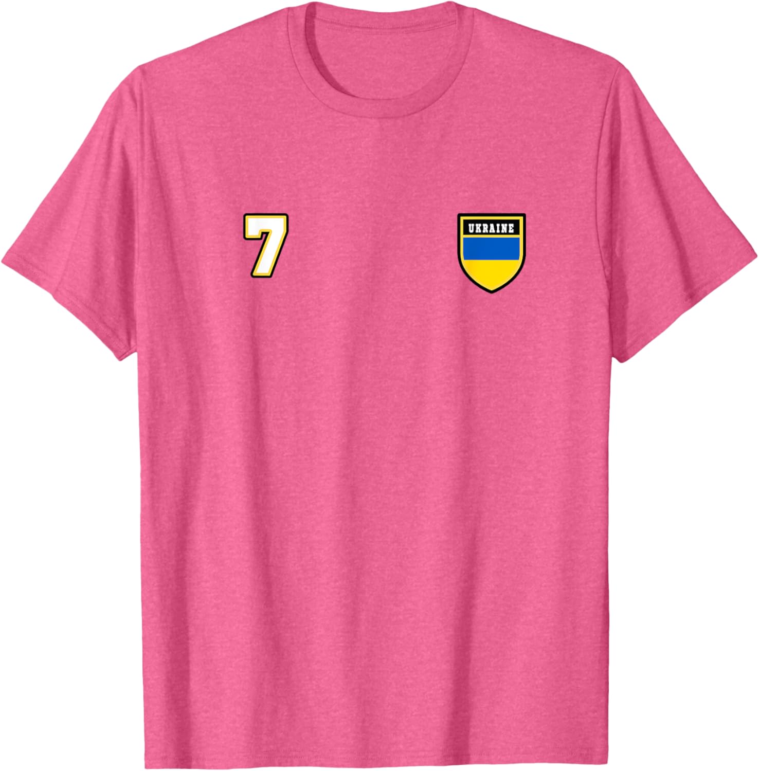 Ukraine Number 7 Soccer Flag Football # Seven Ukrainian T-shirt