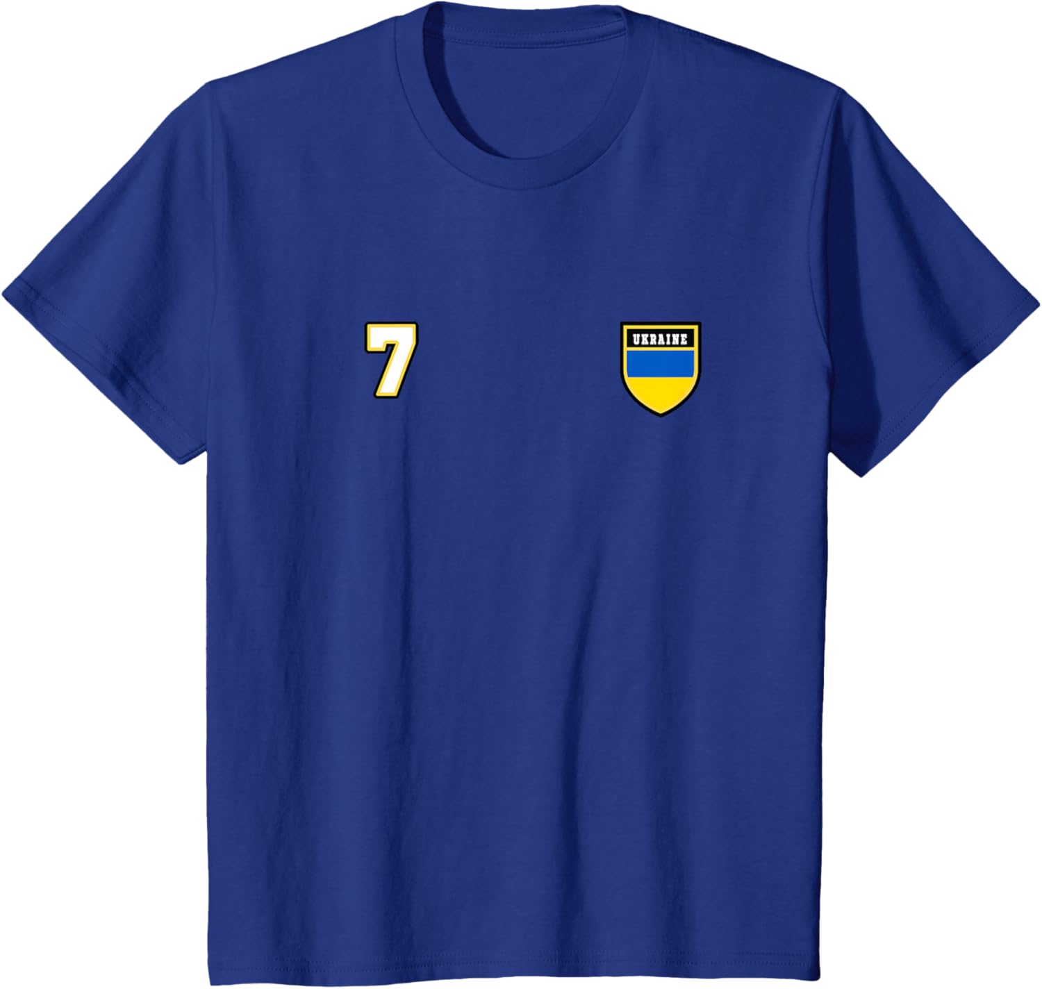 Ukraine Number 7 Soccer Flag Football # Seven Ukrainian T-shirt