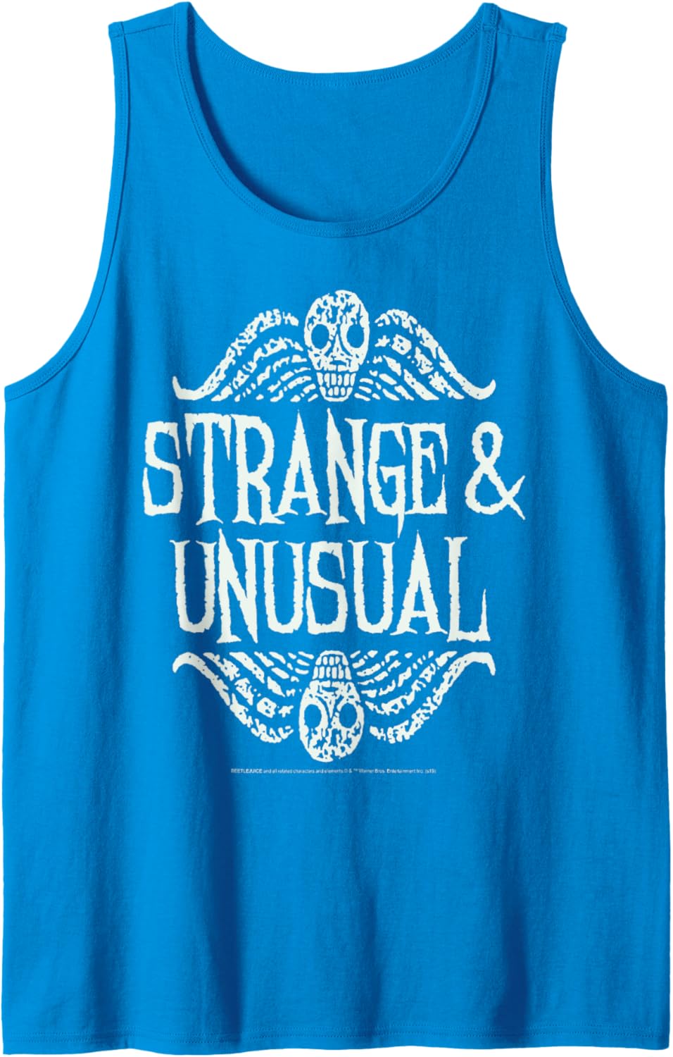 Beetlejuice Strange Unusual Distressed Skulls Tank Top