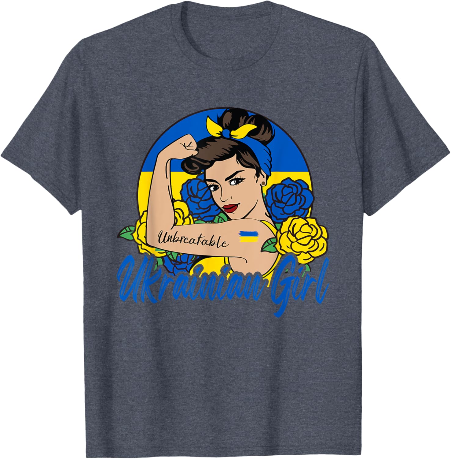 Ukrainian Girl Ukraine Woman Ukrainians Flag T-shirt
