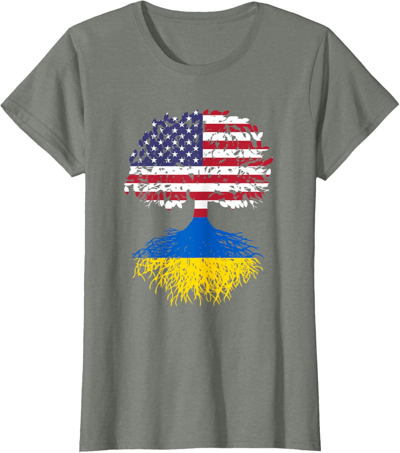 Ukrainian Roots Ukraine National Heritage Tree Gift T-shirt