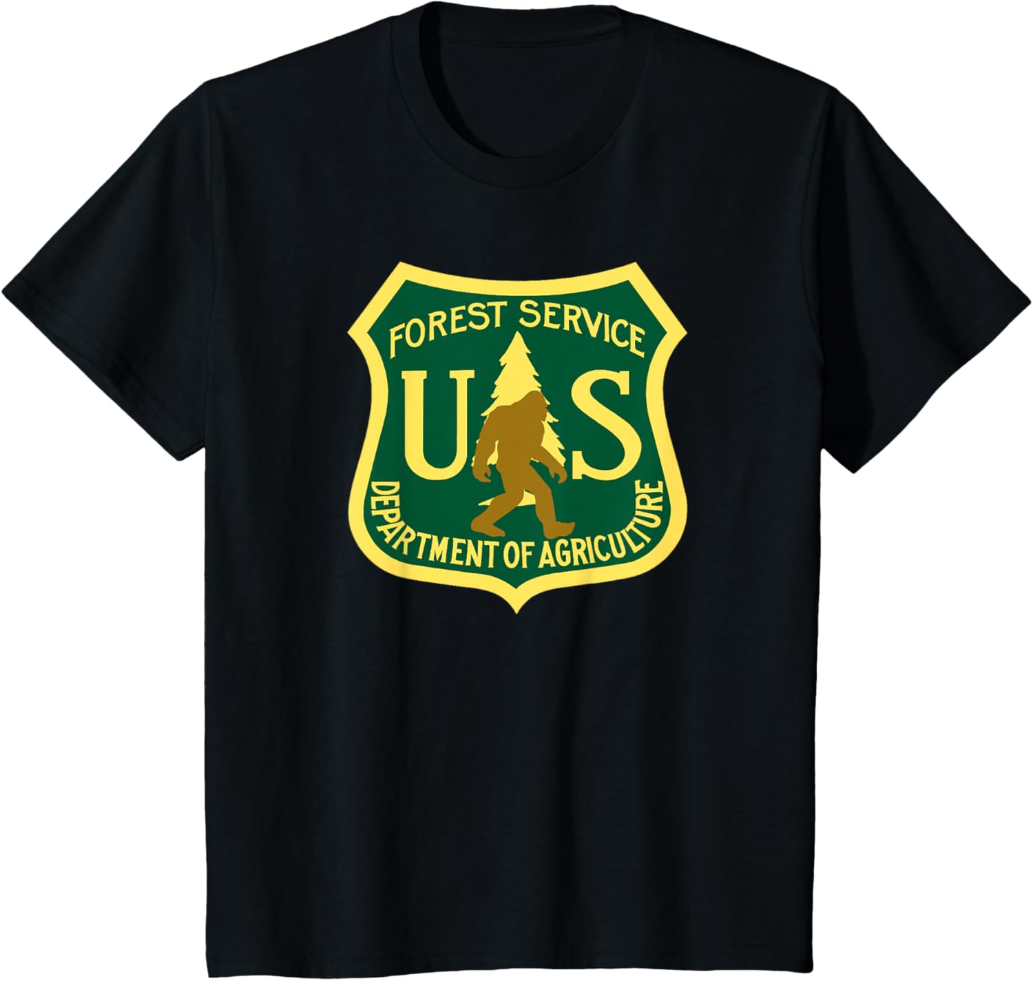 Bigfoot Sasquatch Yeti Usfs Funny T-shirt